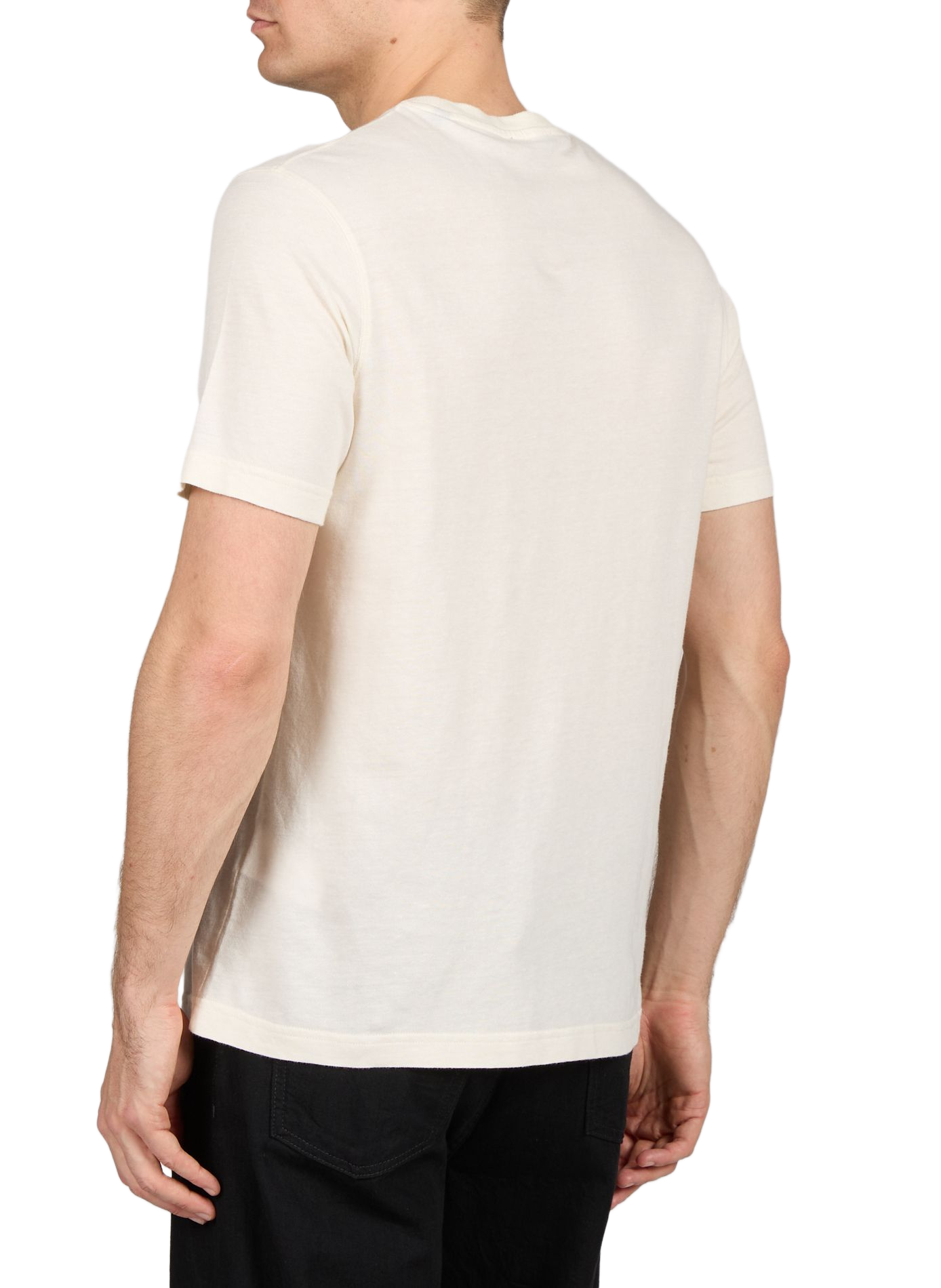 T-shirt à col rond en coton et lin EDEN PARK Beige