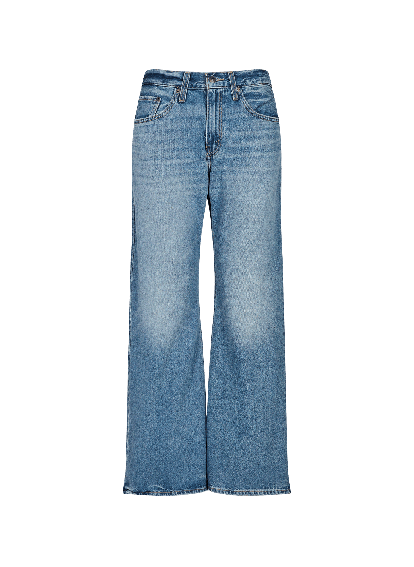 Wide cotton jeans LEVI'S Blue