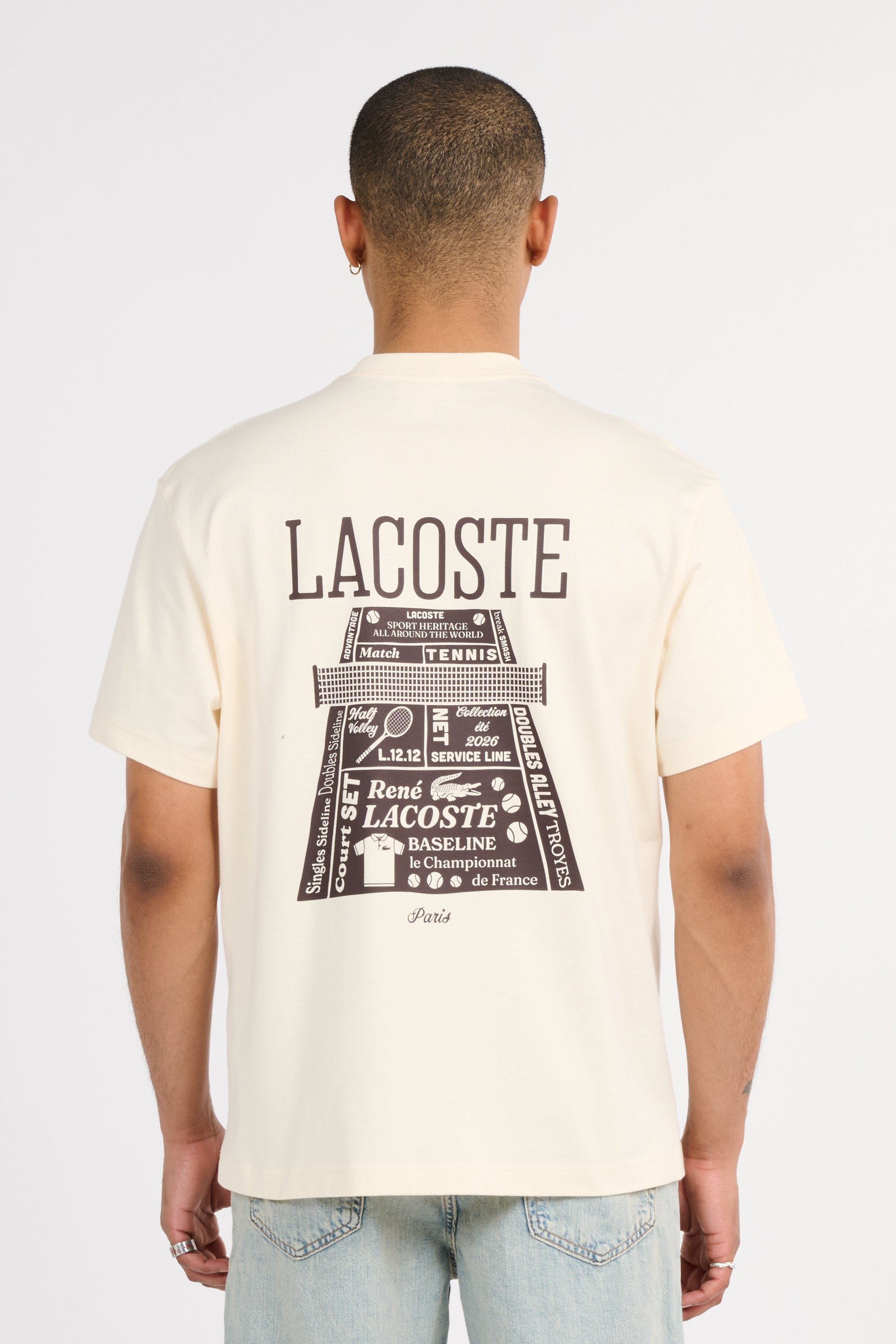 T-shirt tee-shirt LACOSTE Jaune