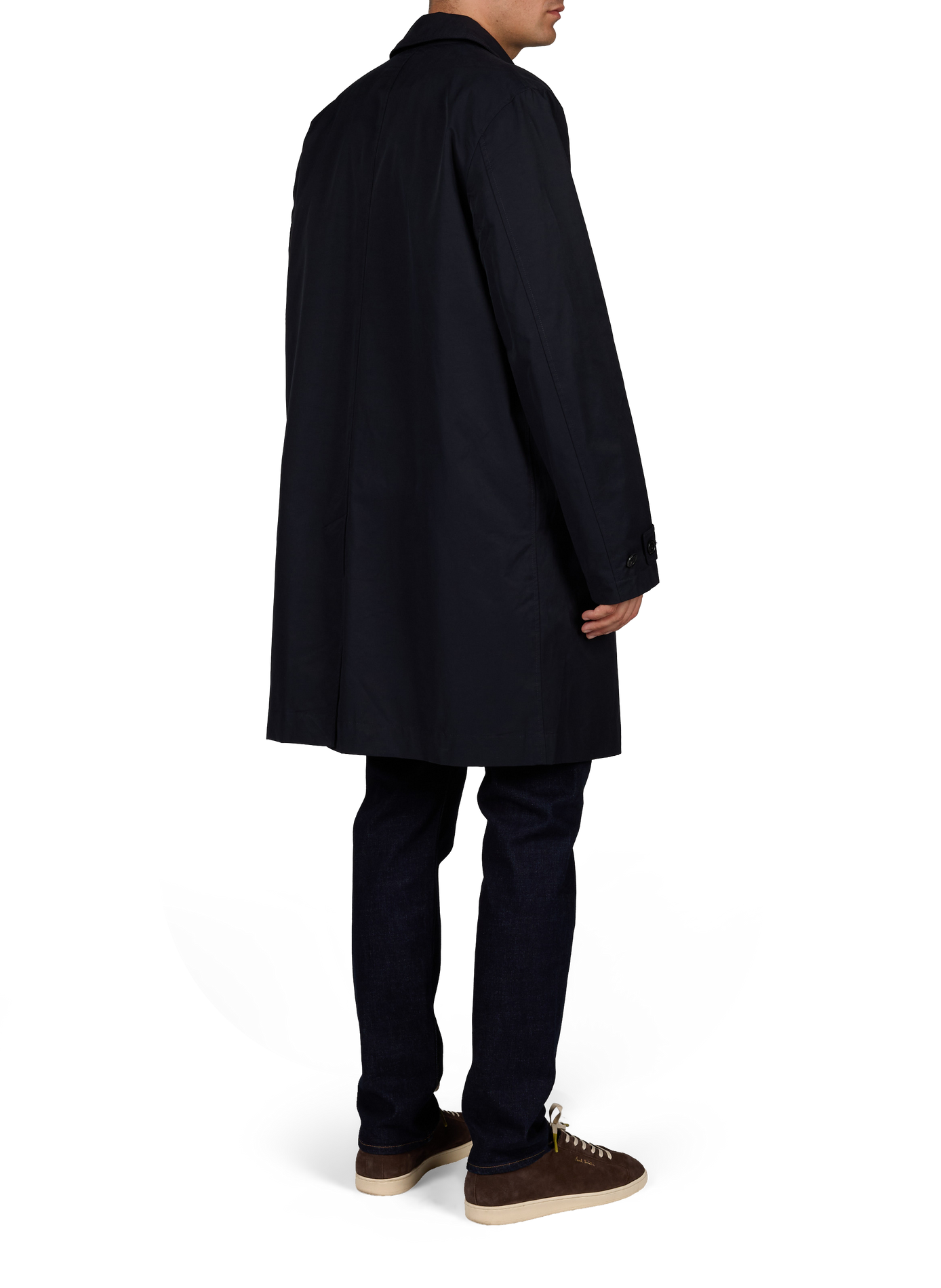 Manteau col classique en coton PAUL SMITH Bleu
