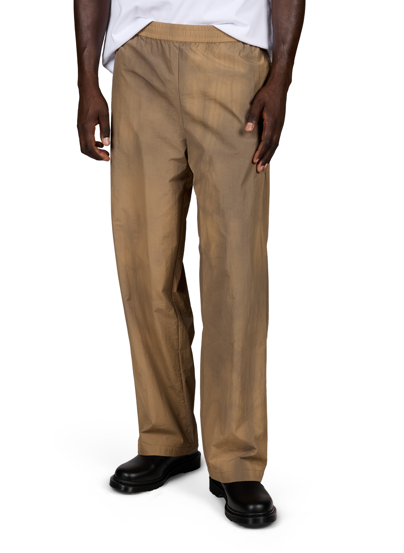 Straight pants with elastic waist | Brown ARTE ANTWERP Men