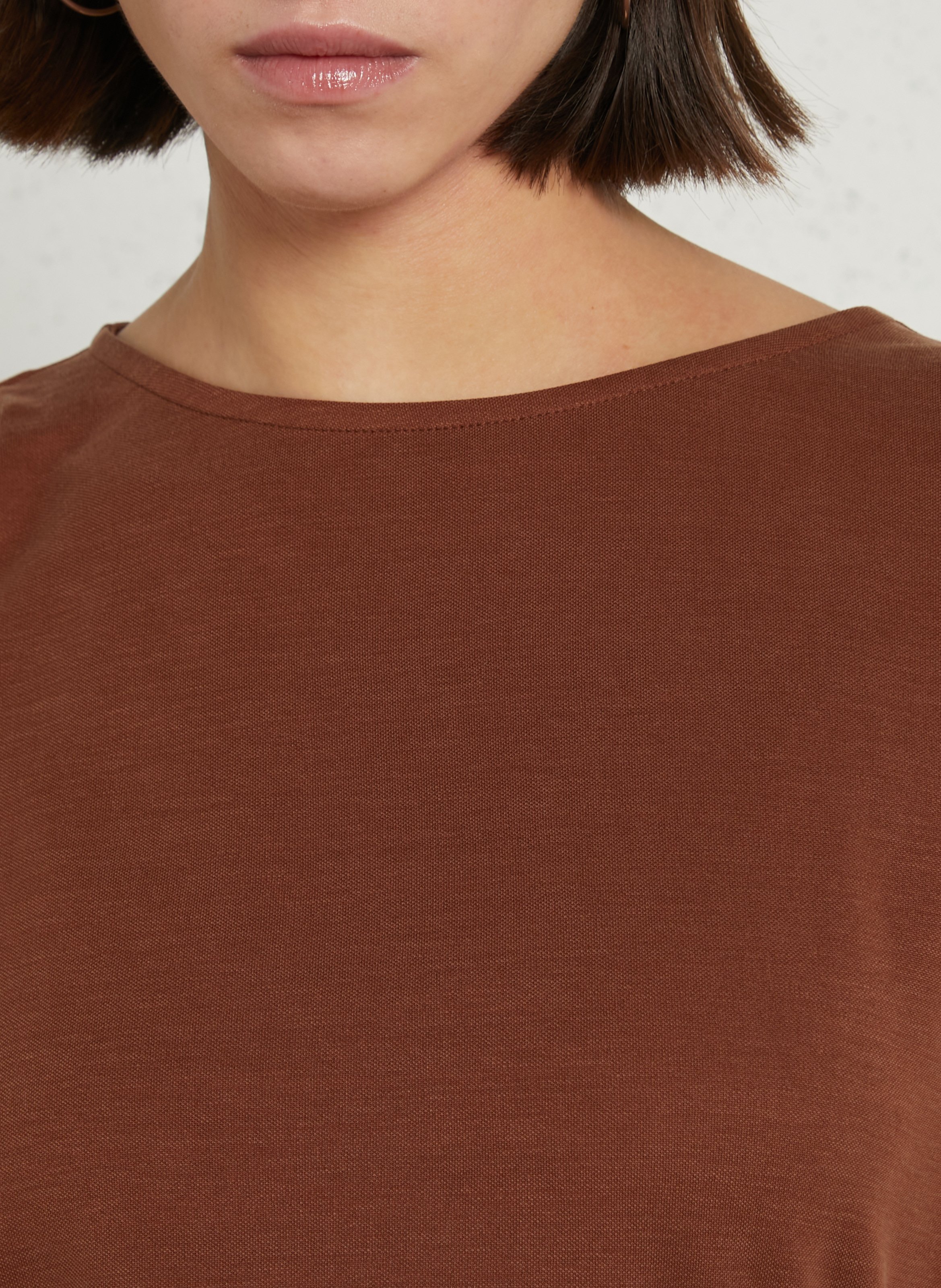 Tee-shirt col rond tiphaine MAISON 123 Beige