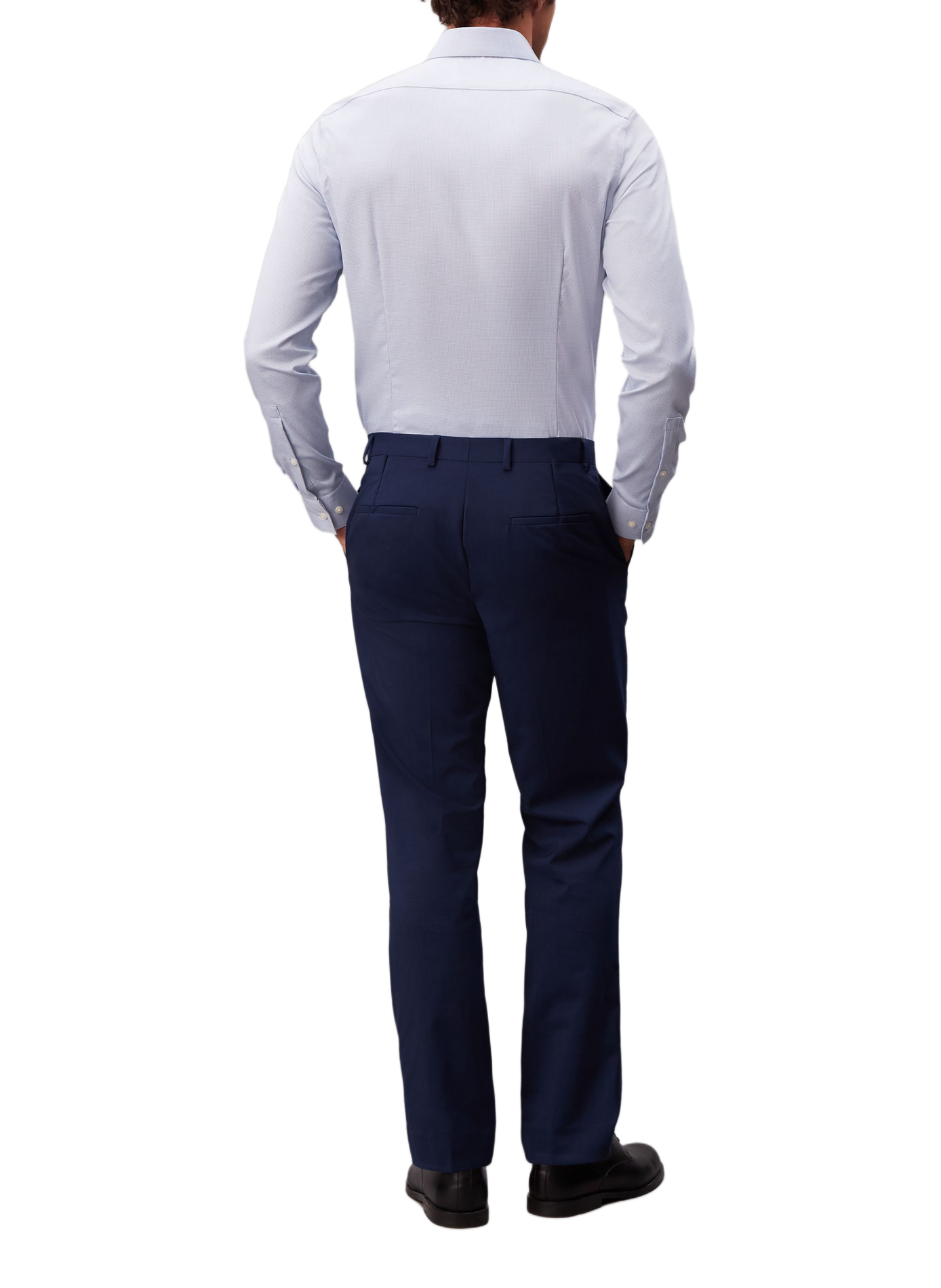 Slim cotton-blend shirt CALVIN KLEIN Blue