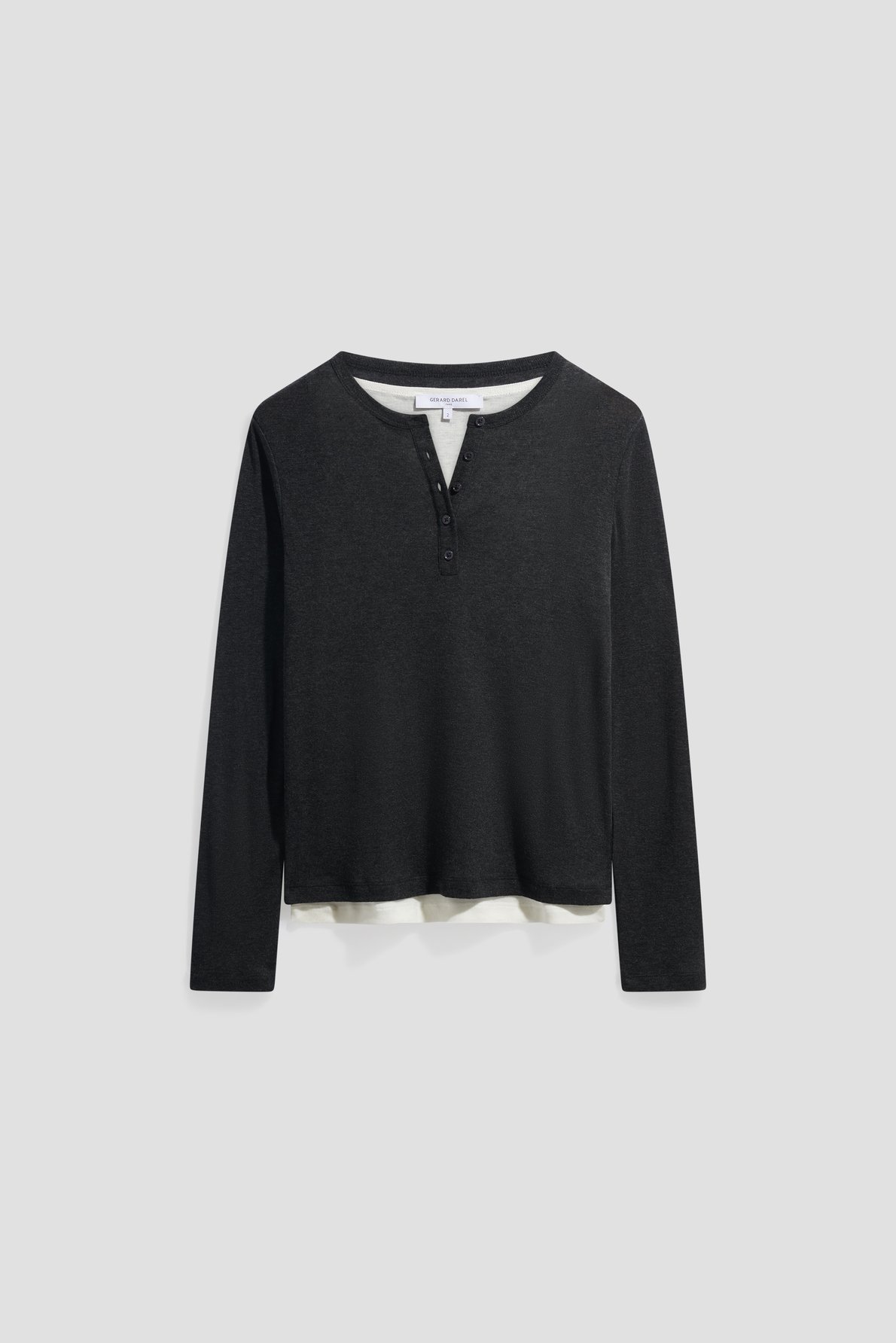 T-shirt superposé - becca GERARD DAREL Gris
