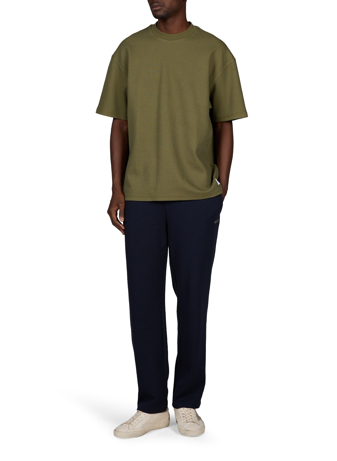 Joggingbroek van gemengd katoen BOSS Blauw