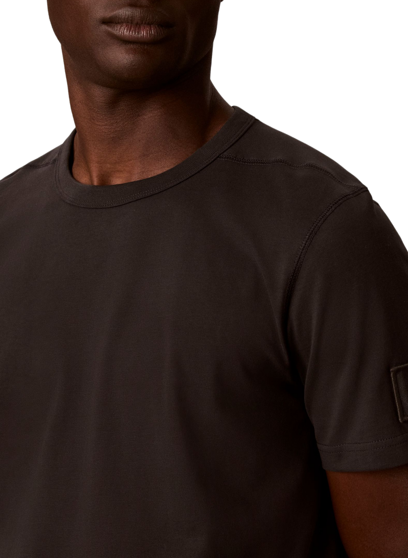 T-shirt manches courtes en coton CALVIN KLEIN Schwarz
