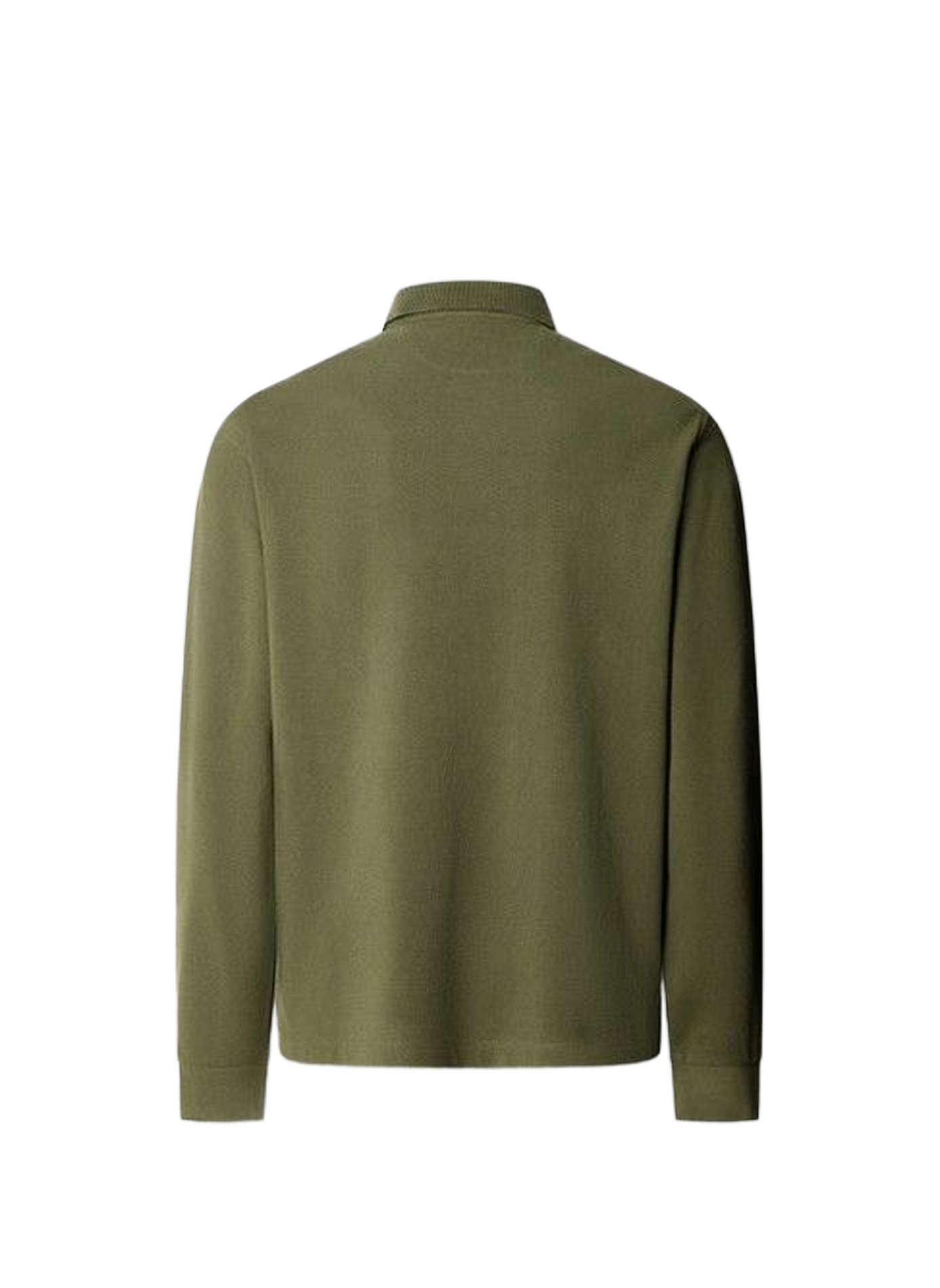 Long-sleeved cotton polo shirt FACONNABLE Khaki