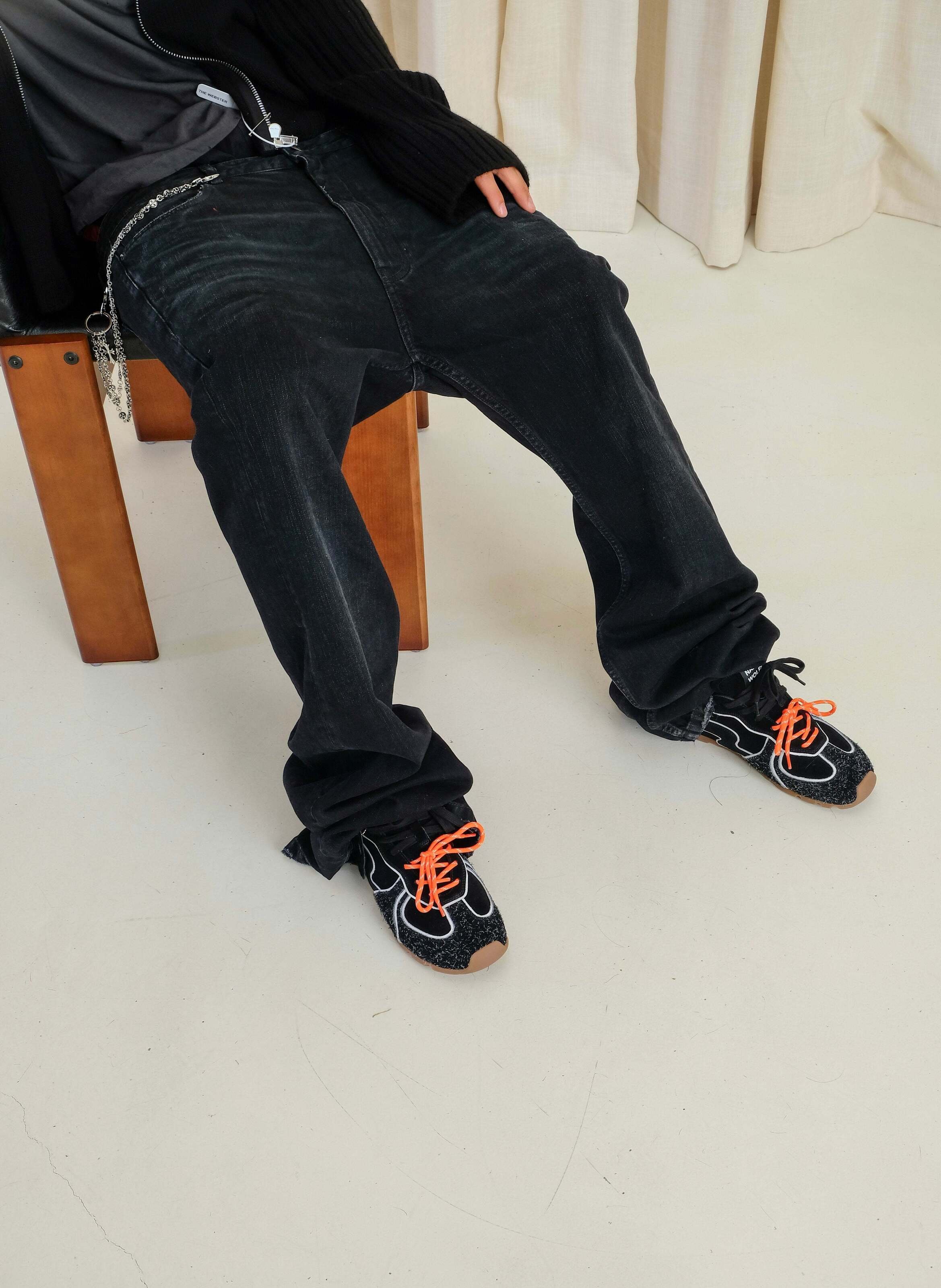 Baskets ace m en daim NAKED WOLFE Noir