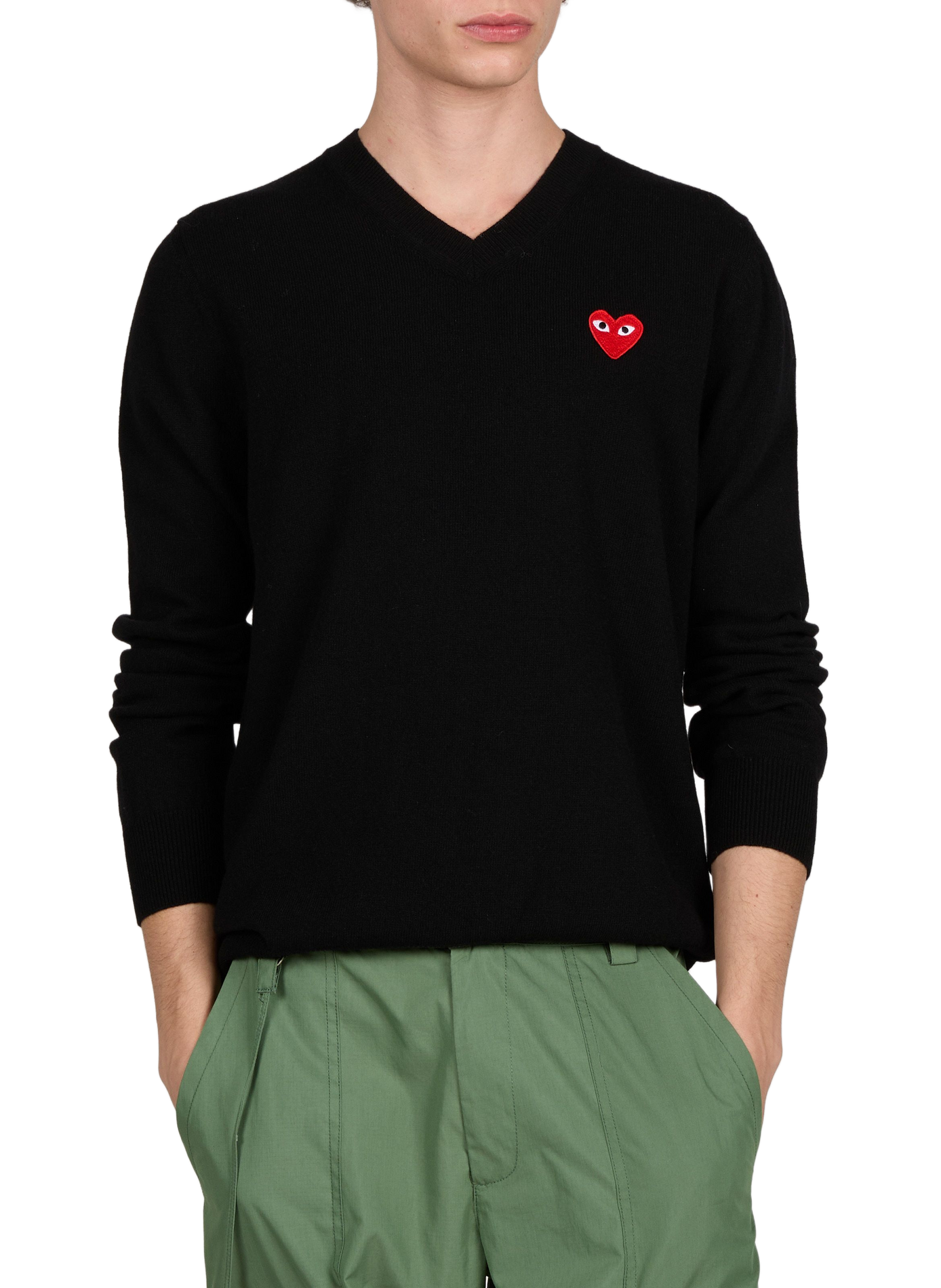 Wool jumper | Black COMME DES GARCONS PLAY Men