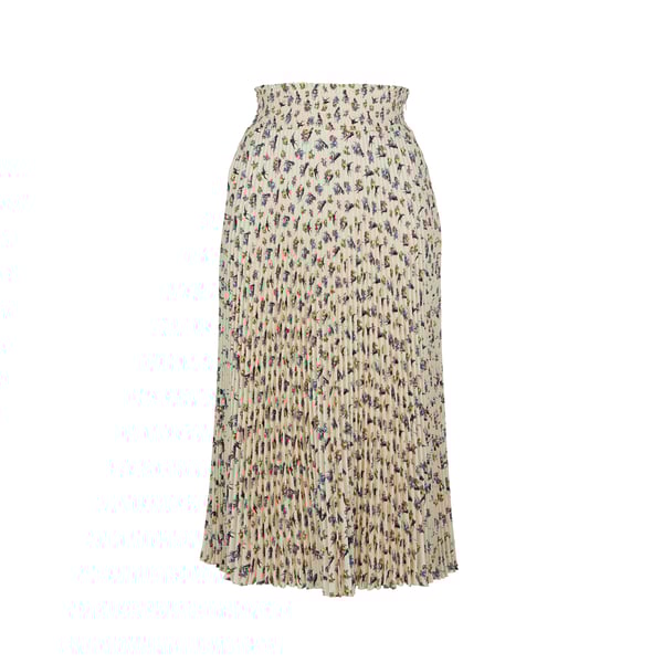 Jupe imprimée en satin de coton