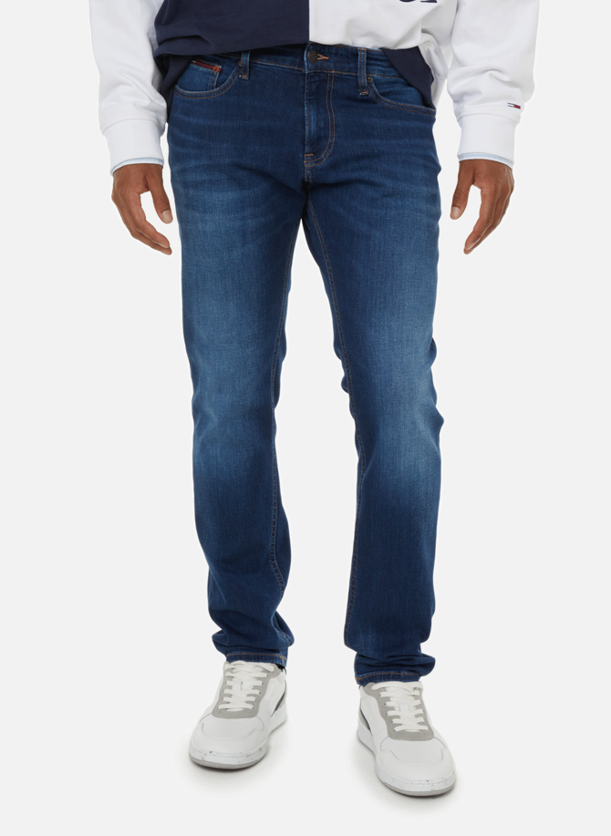 Recycled cotton-blend slim-fit jeans TOMMY HILFIGER