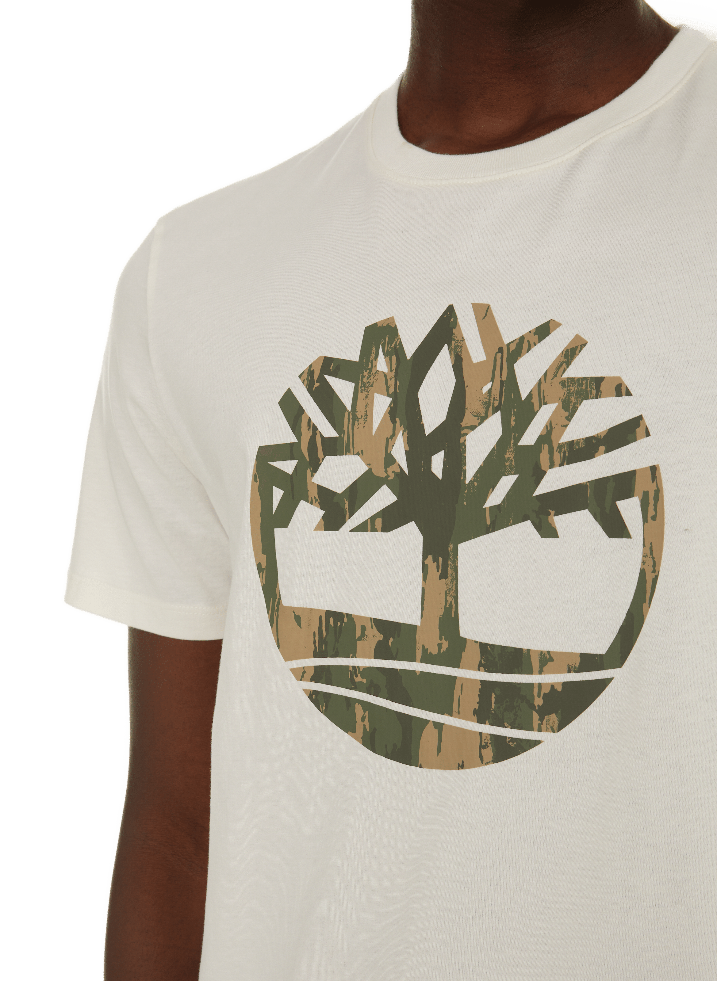 T-Shirt mit Militärmuster TIMBERLAND Weiss