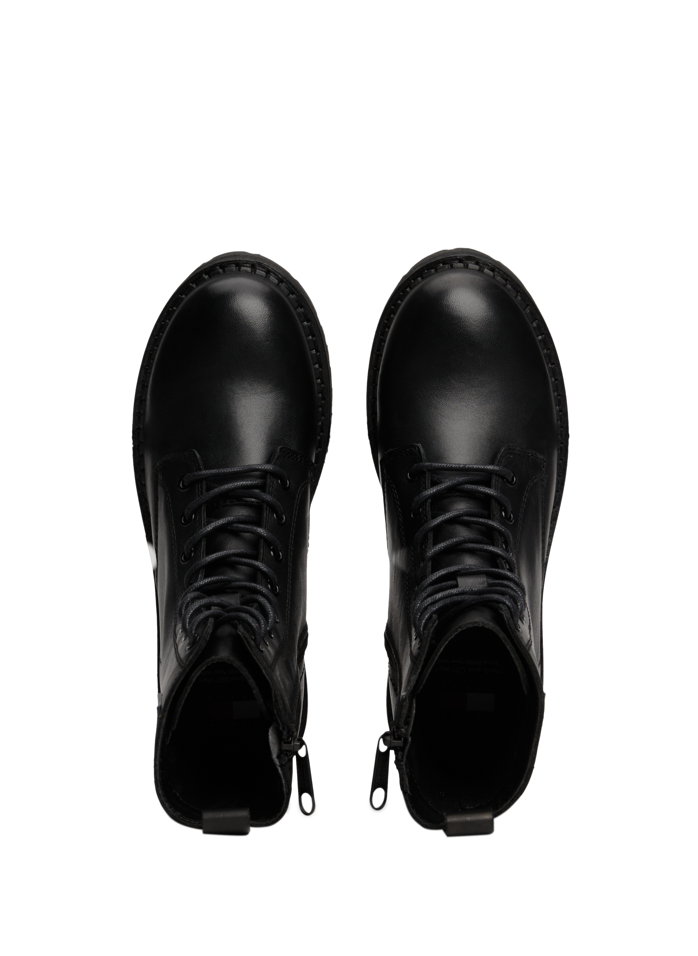 Ankle boots with silver tips TOMMY HILFIGER Black