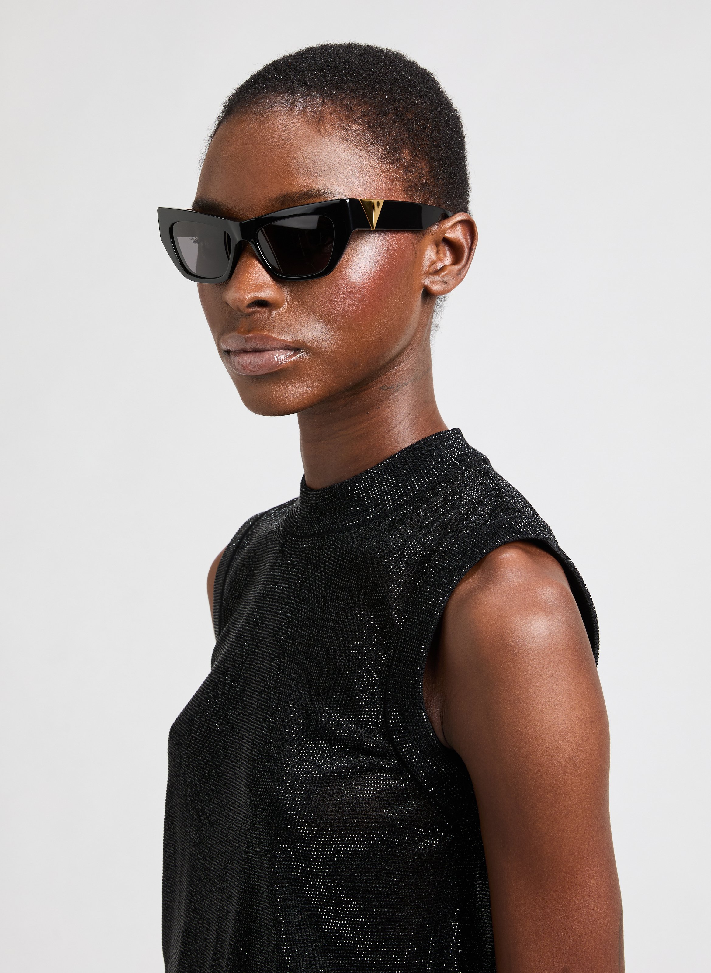 Lunettes de soleil BV1177S BOTTEGA VENETA Noir