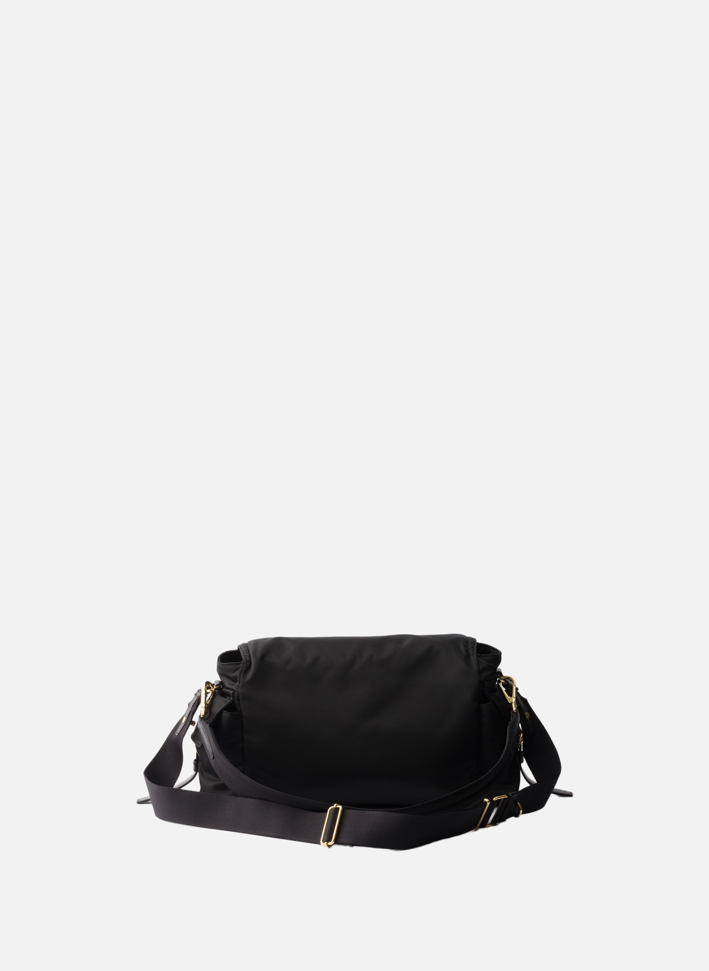 Grand sac porté épaule prada explore en re-nylon PRADA Noir