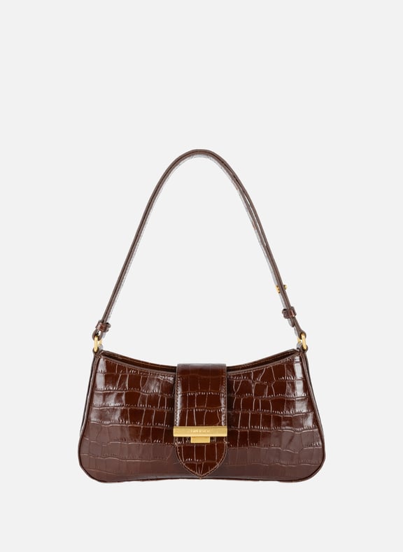 Sac besace - exo ily Marron by LANCASTER LANCASTER Sac besace - exo ily Marron