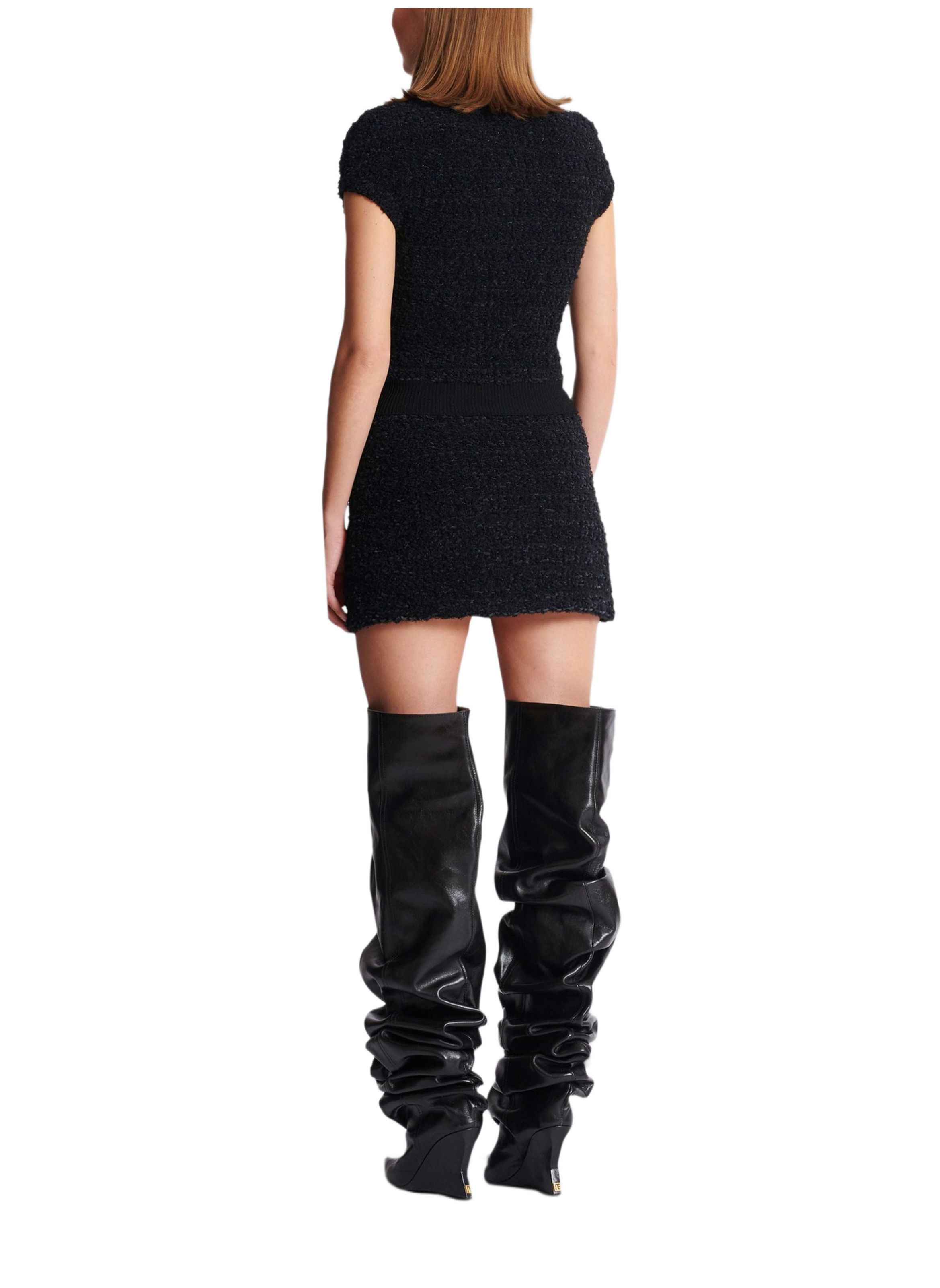 Top en tweed BALMAIN Noir