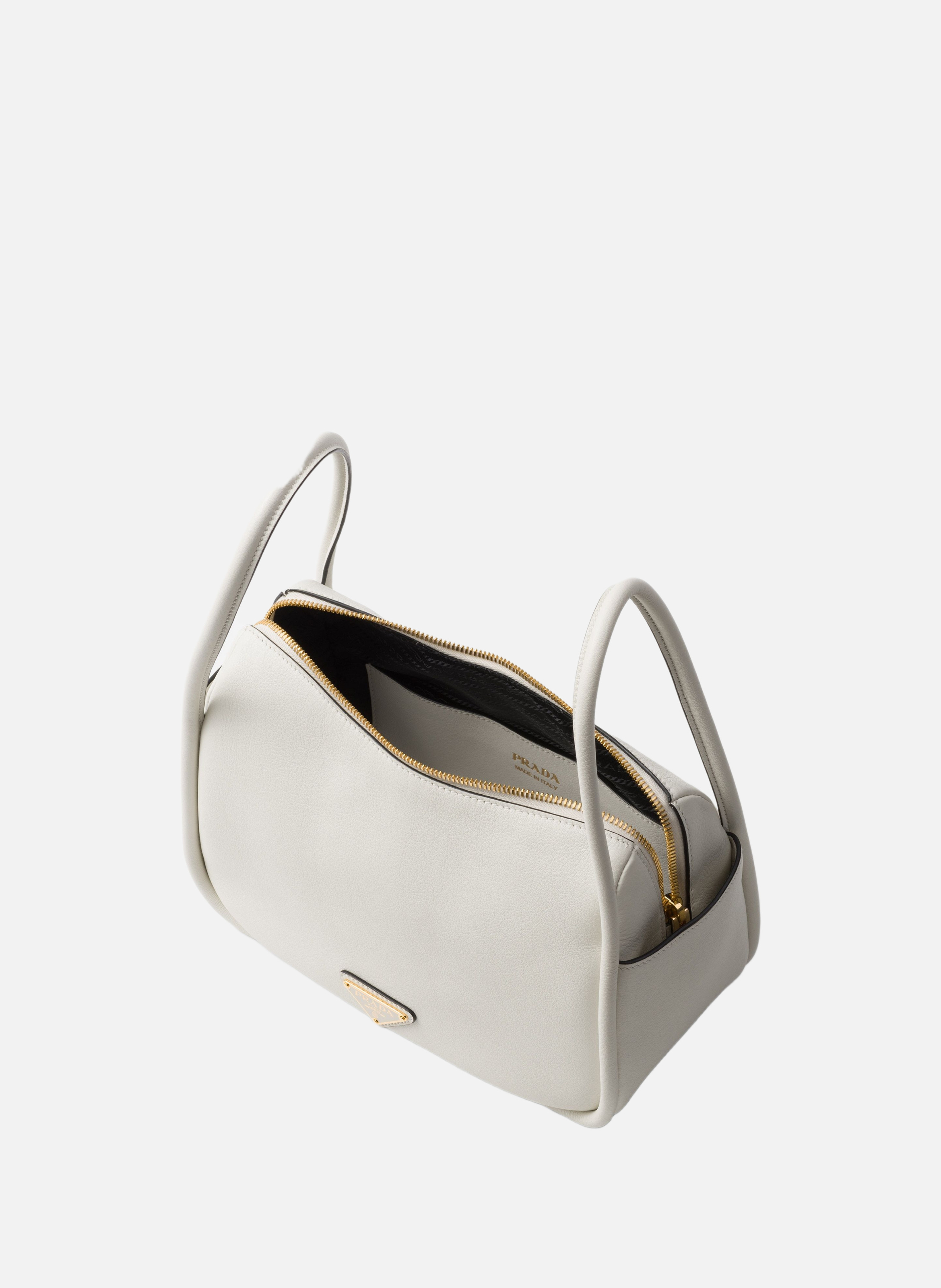 Sac à main prada darling en cuir PRADA Blanc