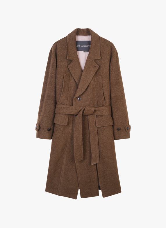 Long belted coat | Brown by ANDERSSON BELL Long belted coat Brown