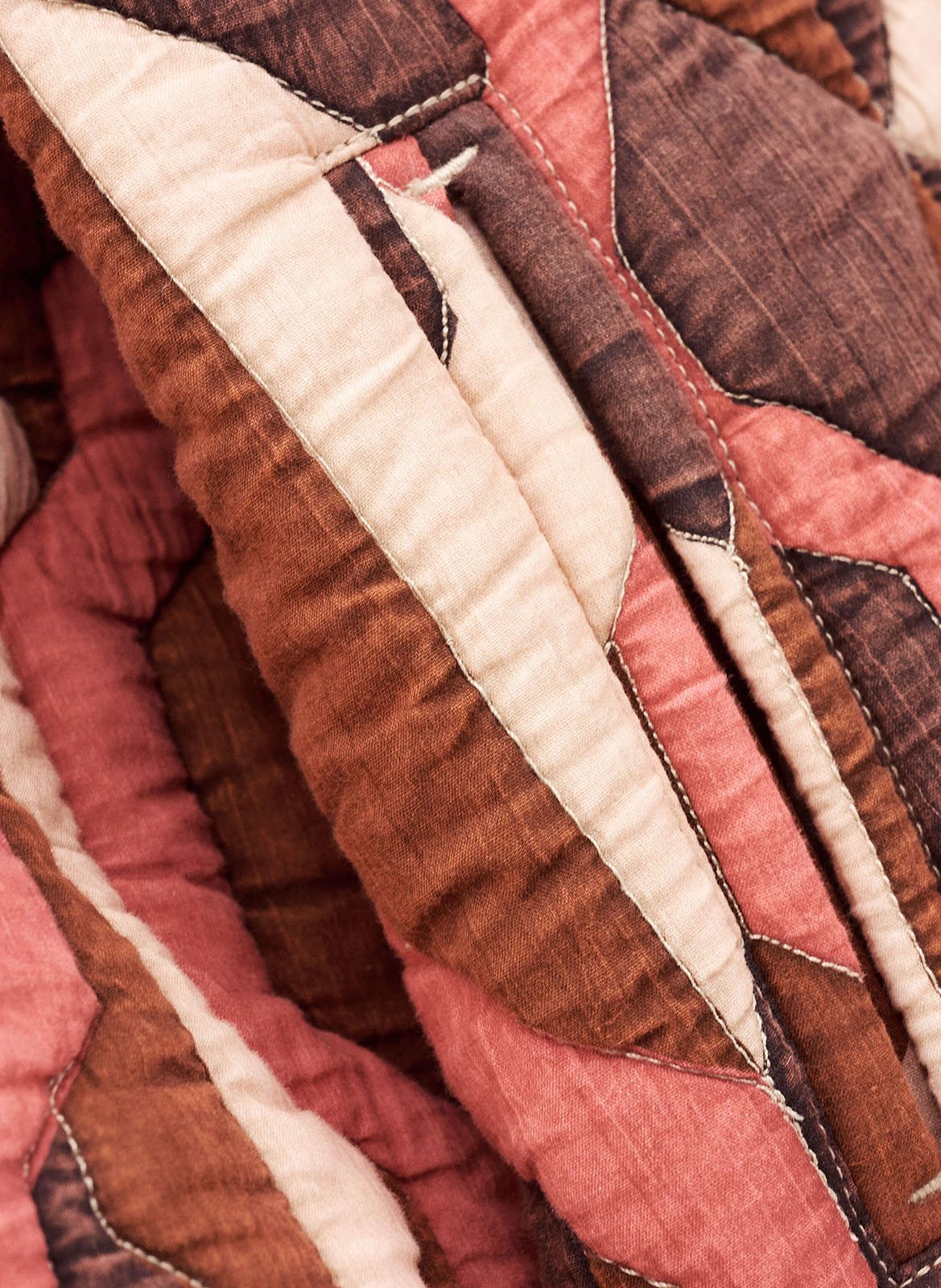 Veste matelassée imprimée col v trincy BA&SH Violet