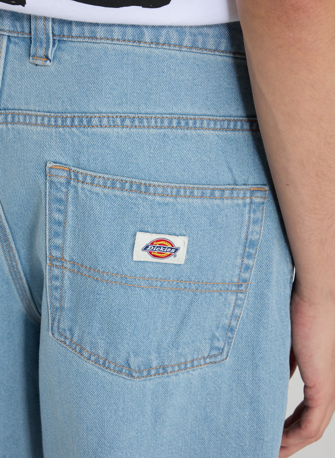 Straight cotton jeans DICKIES Blue