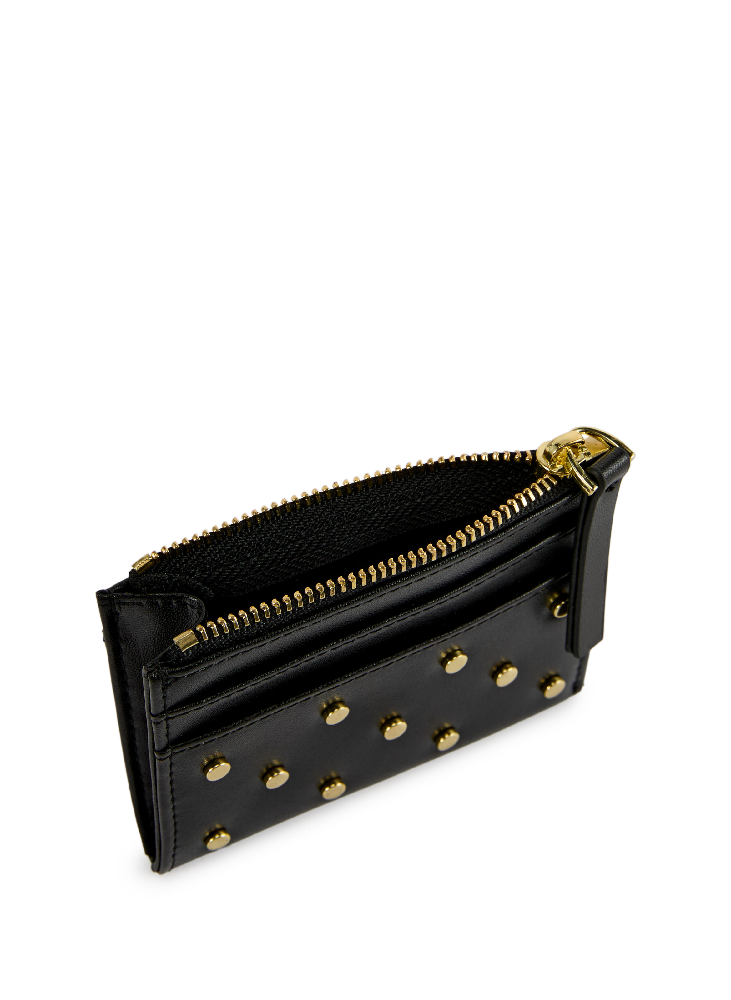  Porte carte à clous en cuir SAISON 1865 Noir