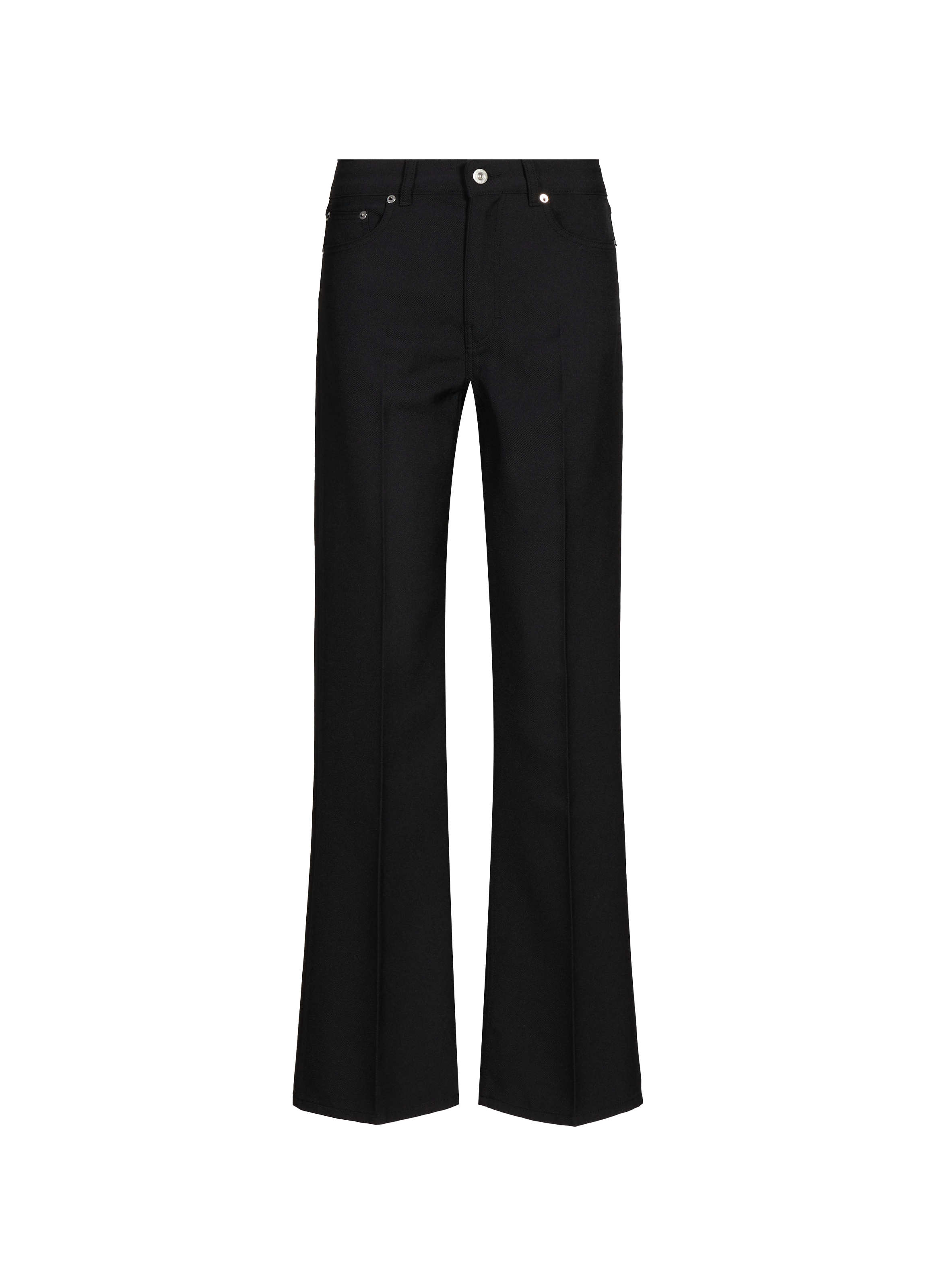 OUR LEGACY Pantalon boot-cut à plis Noir