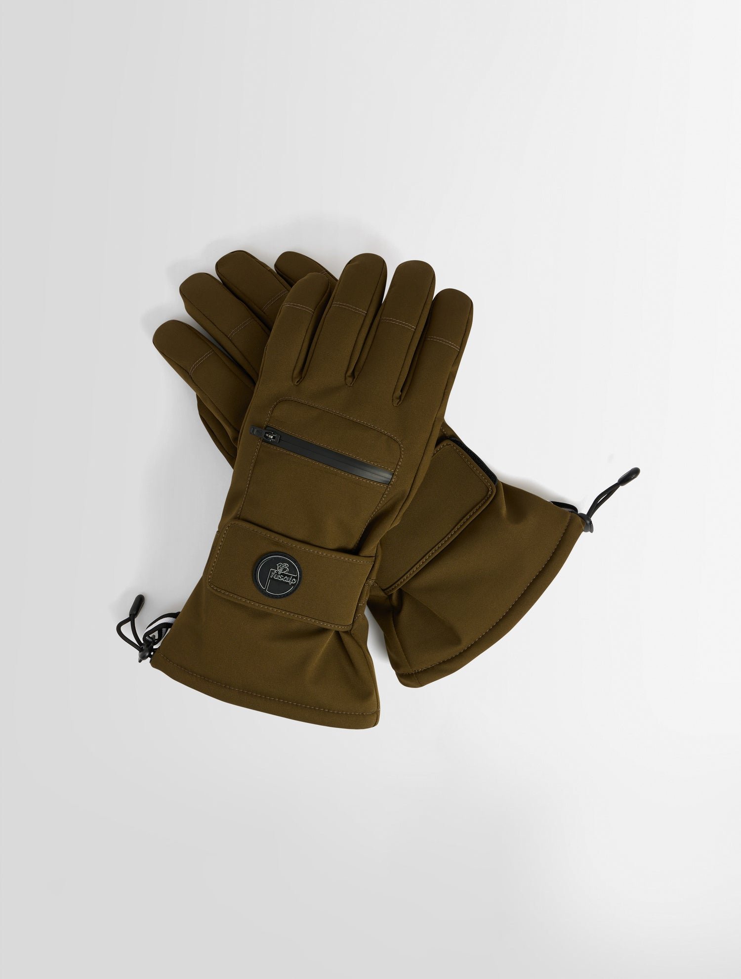 Gants de ski peak glove coupe regular FUSALP Marron