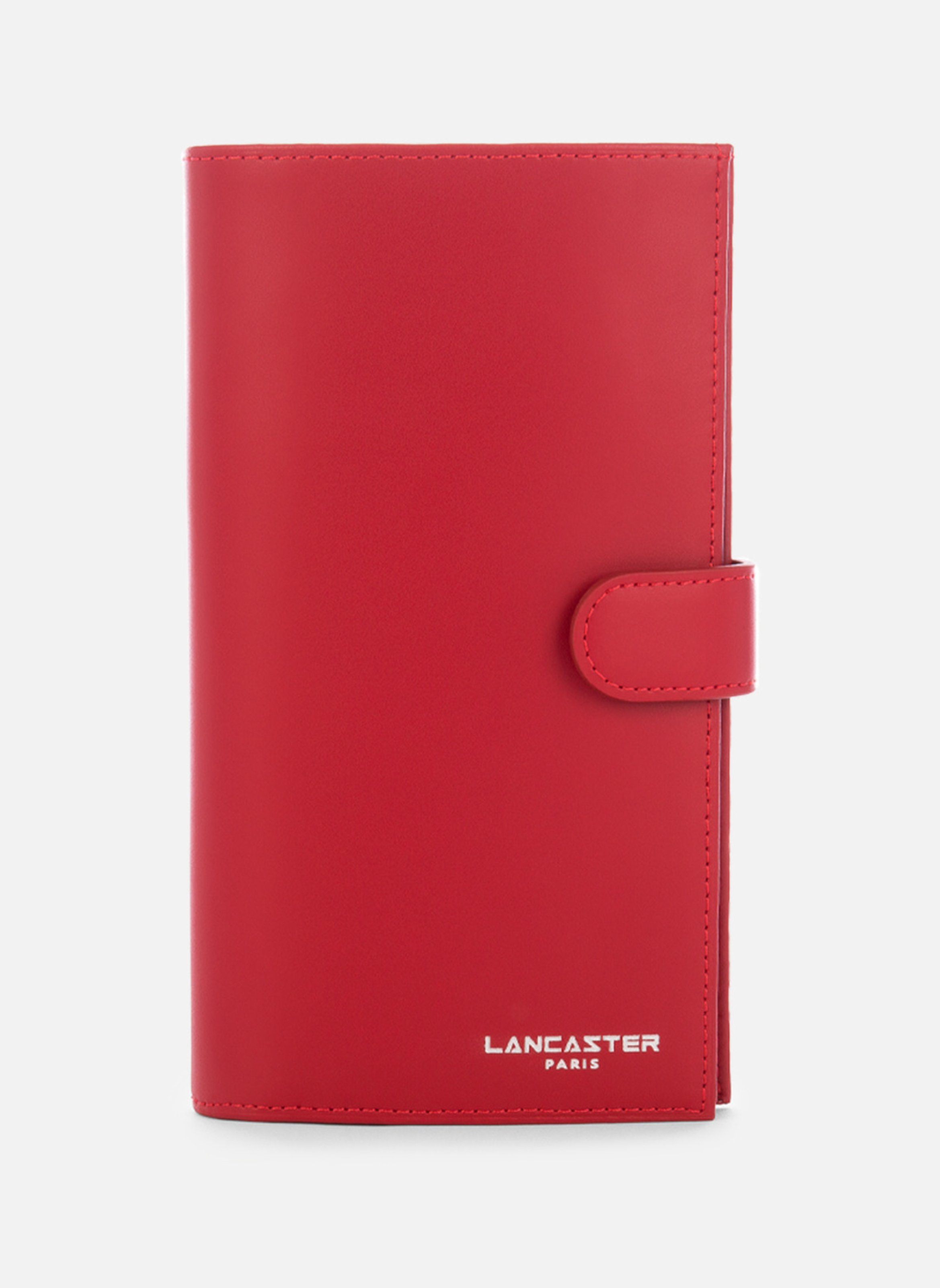 LANCASTER Checkbook holder - Smooth Red