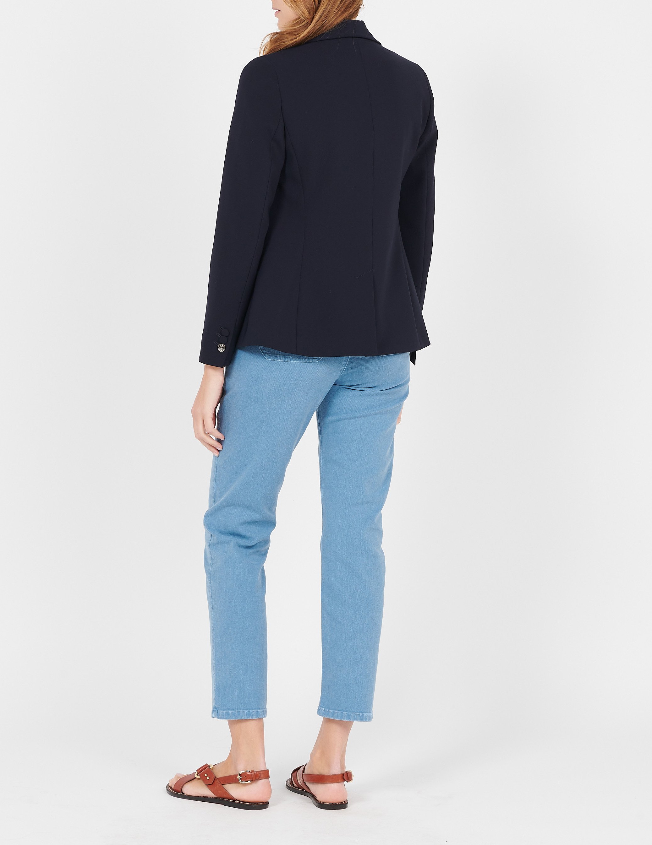 Veste col tailleur reine MAISON 123 Bleu