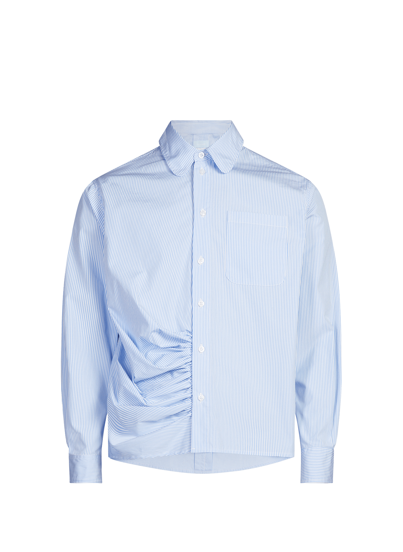 Chemise asymétrique en coton 3 PARADIS Bleu
