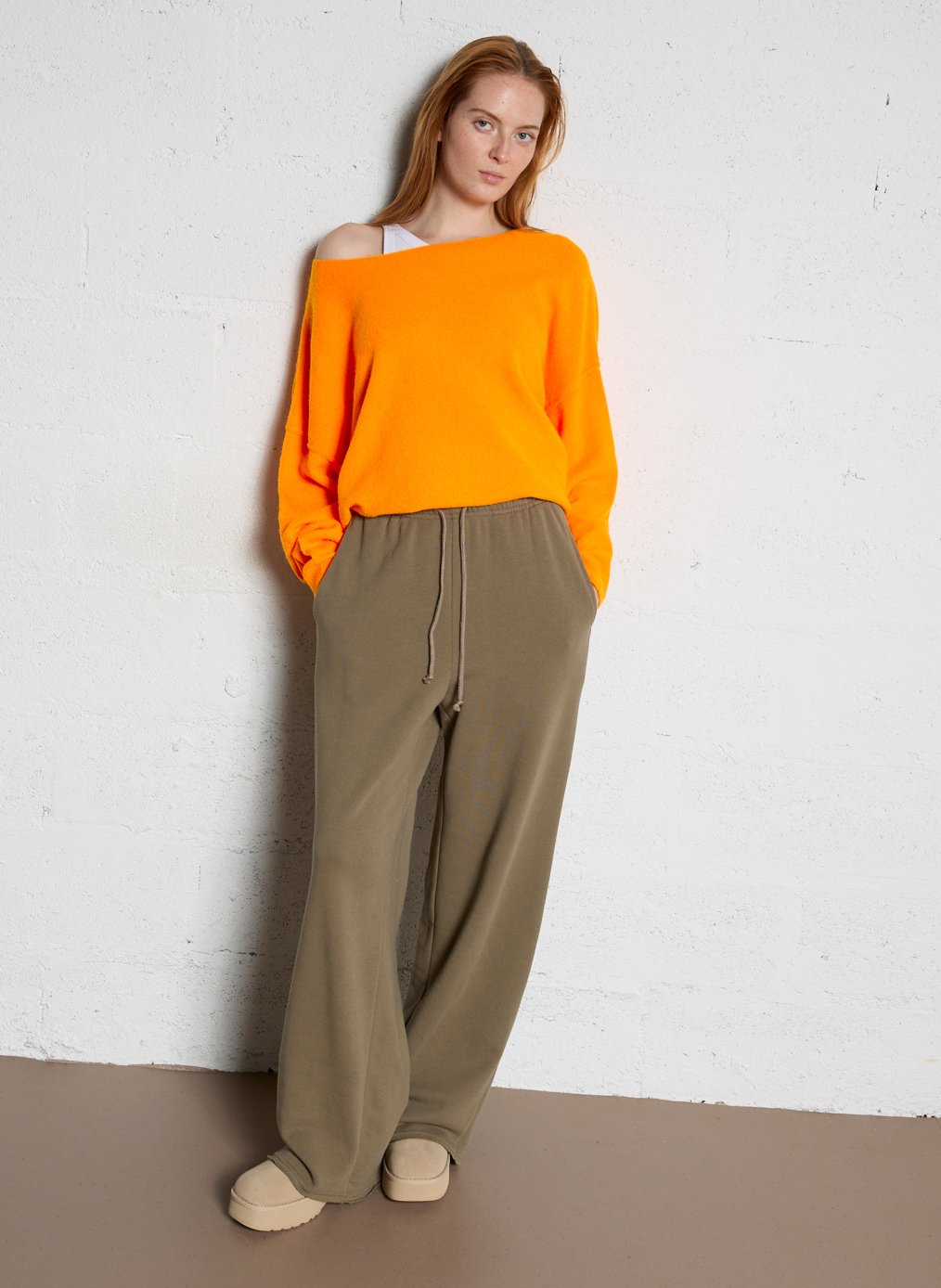 Jogging ample en coton mélangé Atubay AMERICAN VINTAGE Marron