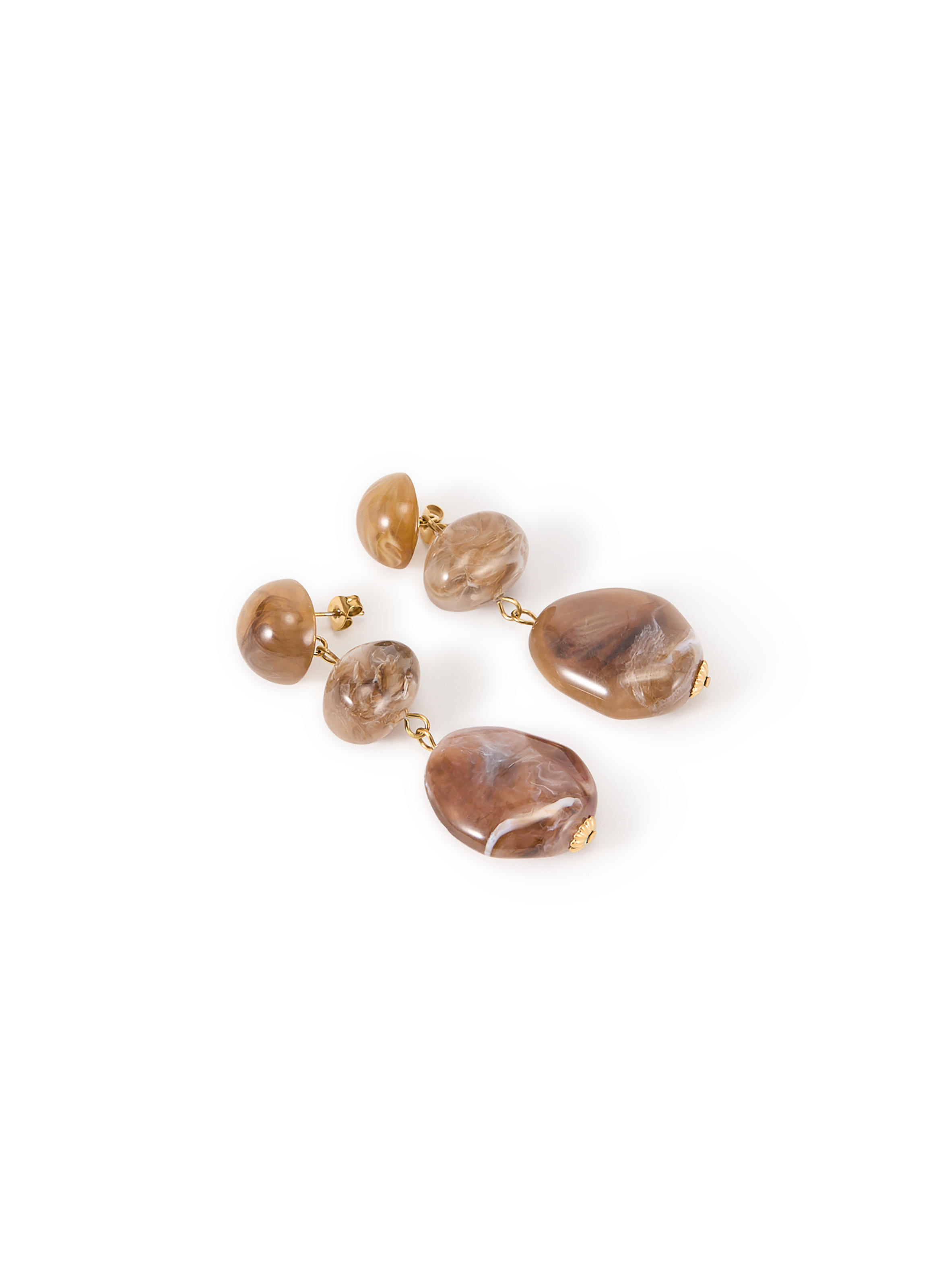 Hanging ball earrings AU PRINTEMPS PARIS Beige