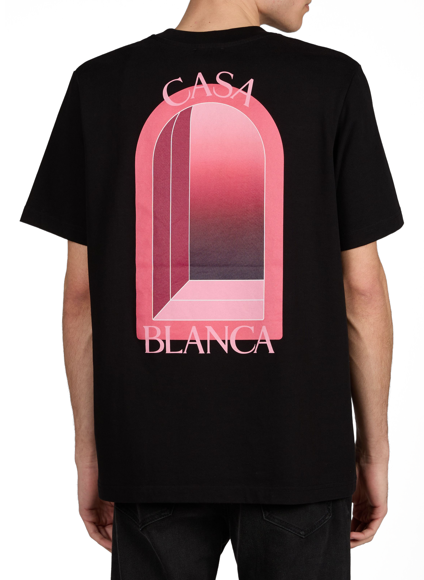 T-shirt imprimé à col rond en coton CASABLANCA PARIS Multicolore