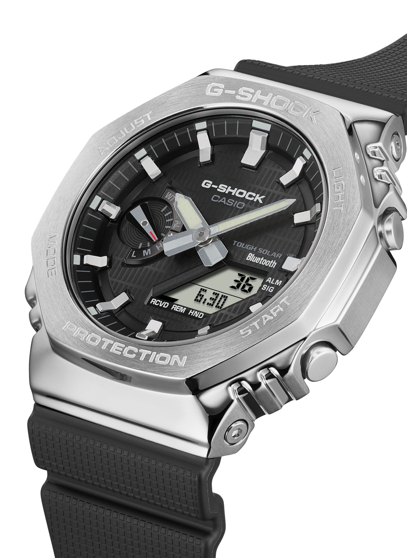 Montre G-shock en acier et résine CASIO Noir