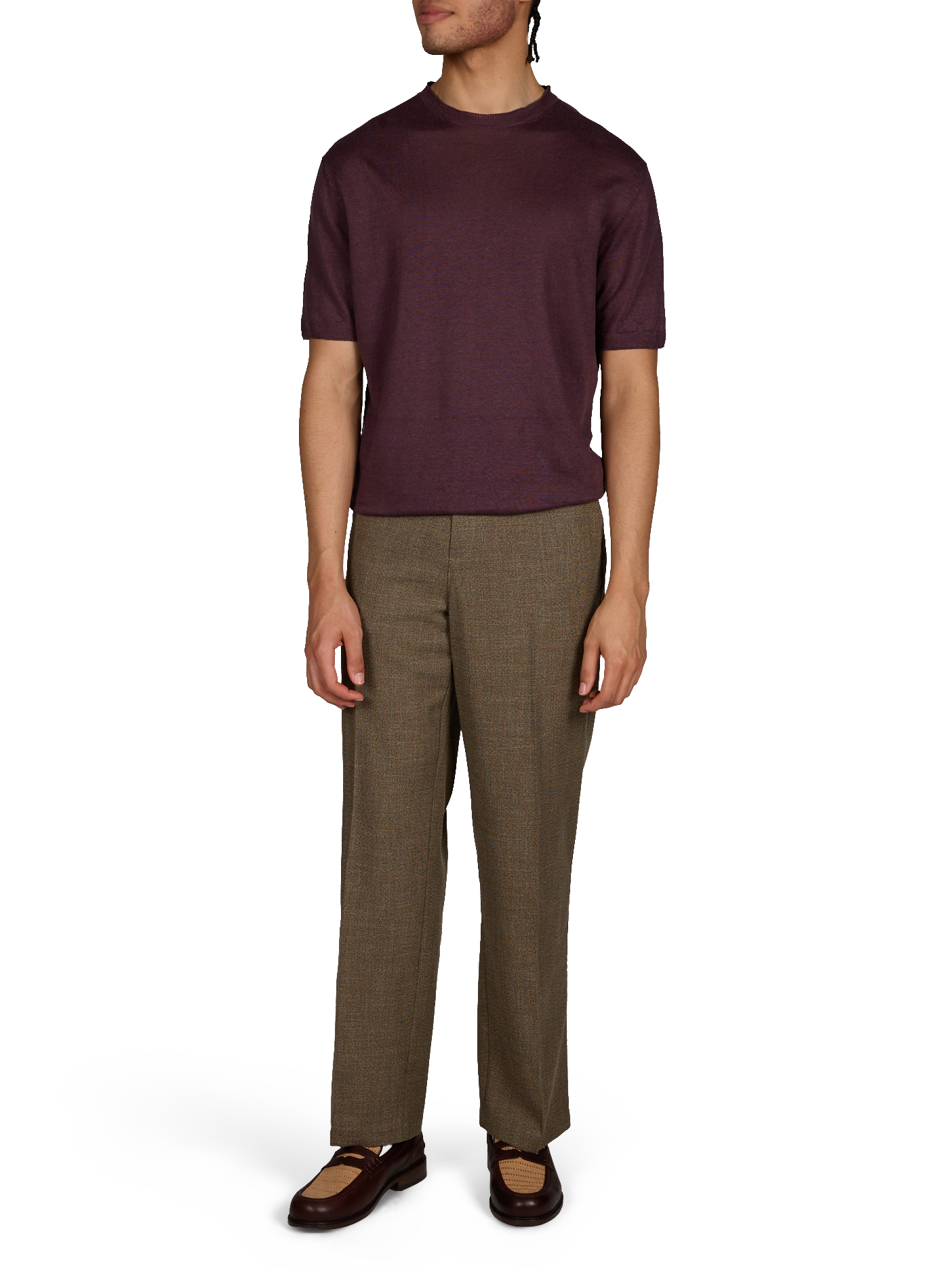 T-shirt en lin CORNELIANI Rouge