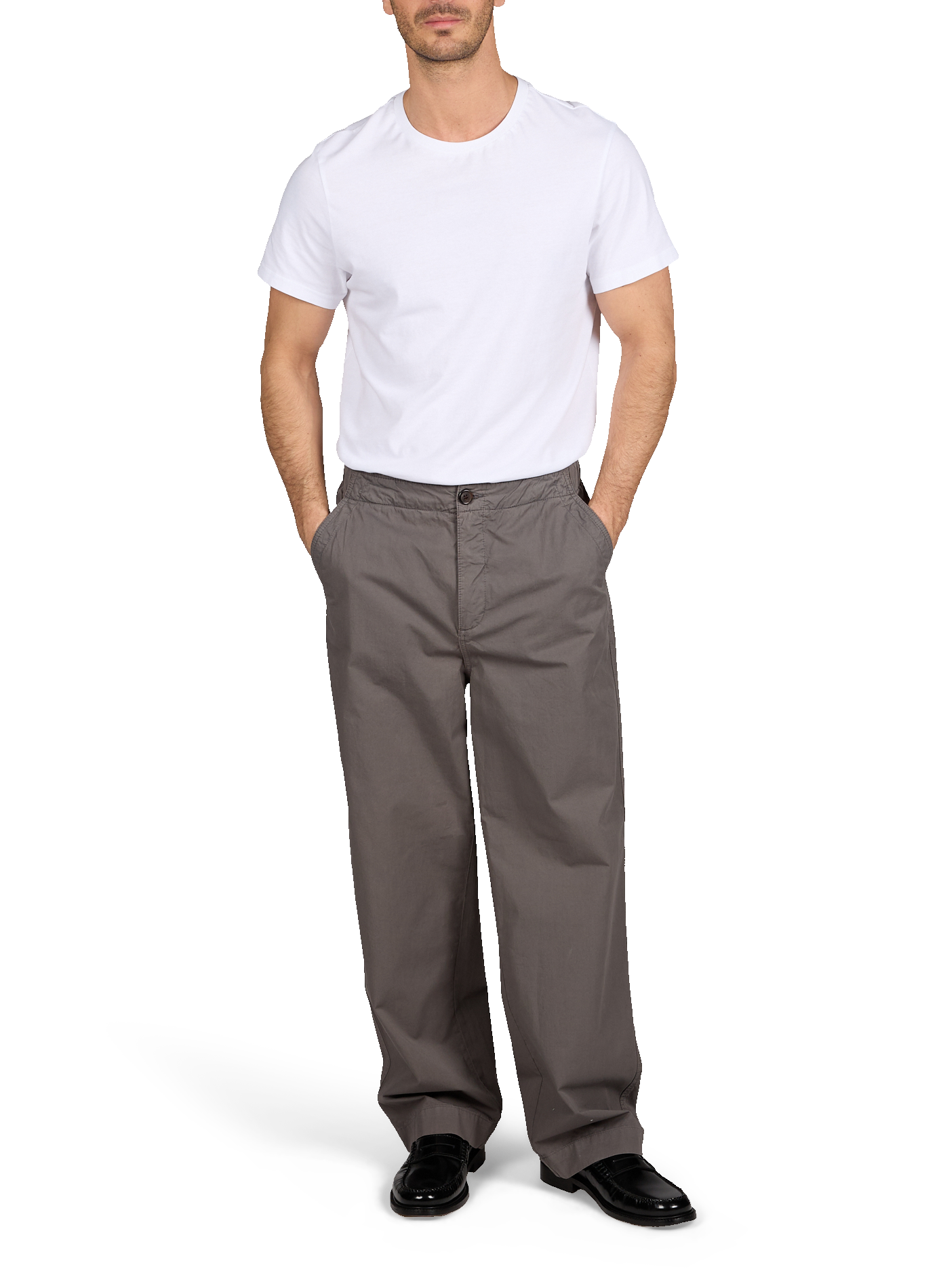 Straight cotton trousers LAFAURIE Grey