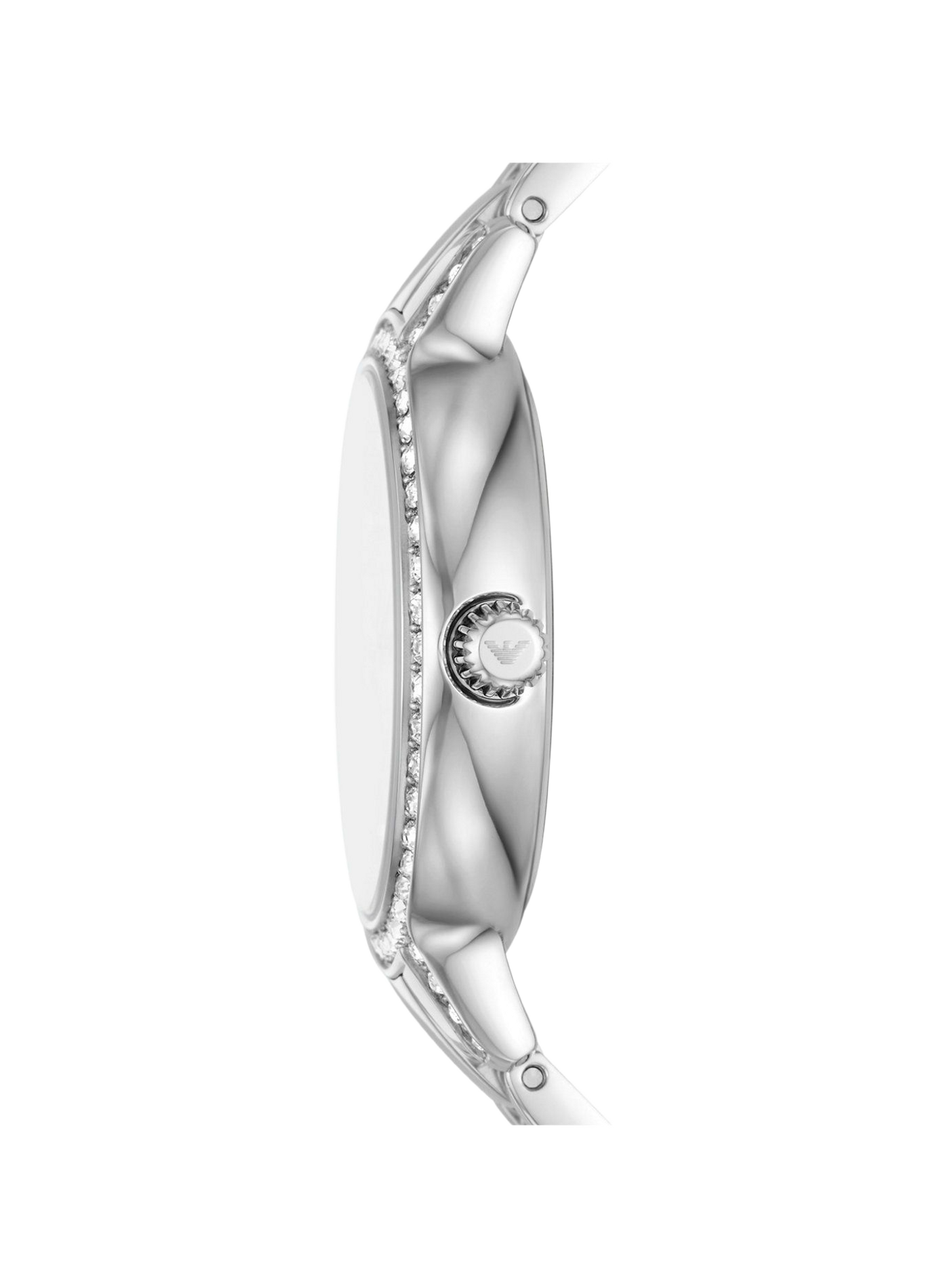 Montre quartz en acier inoxydable ARMANI MONTRES Blanc