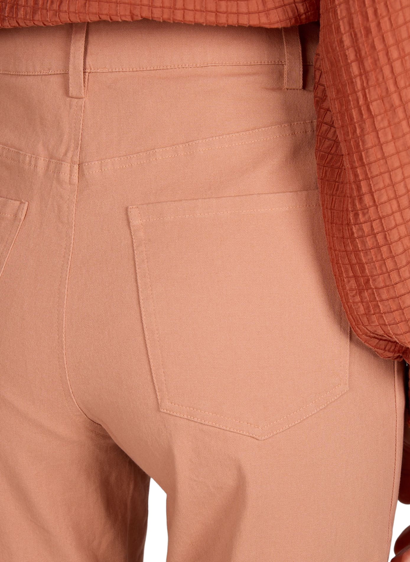 Bootcut trousers Pio in blended cotton PETITE MENDIGOTE Pink