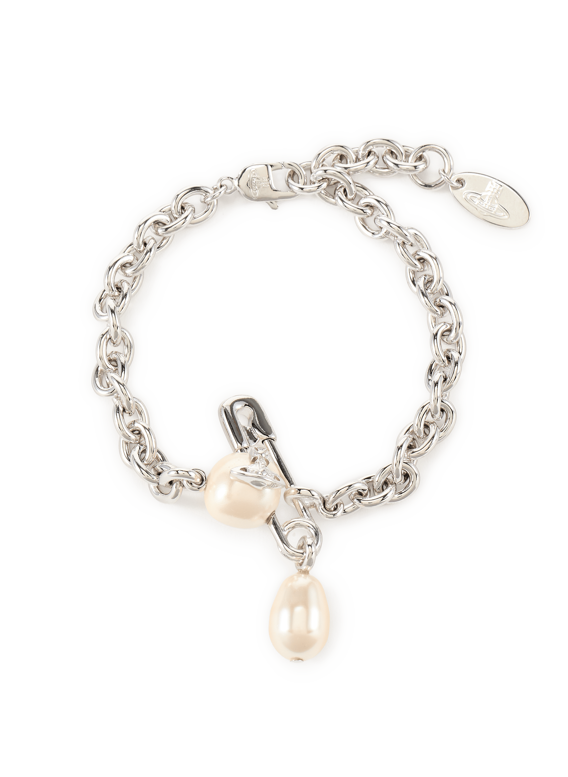 Armband Claude mit Perlen VIVIENNE WESTWOOD Silber