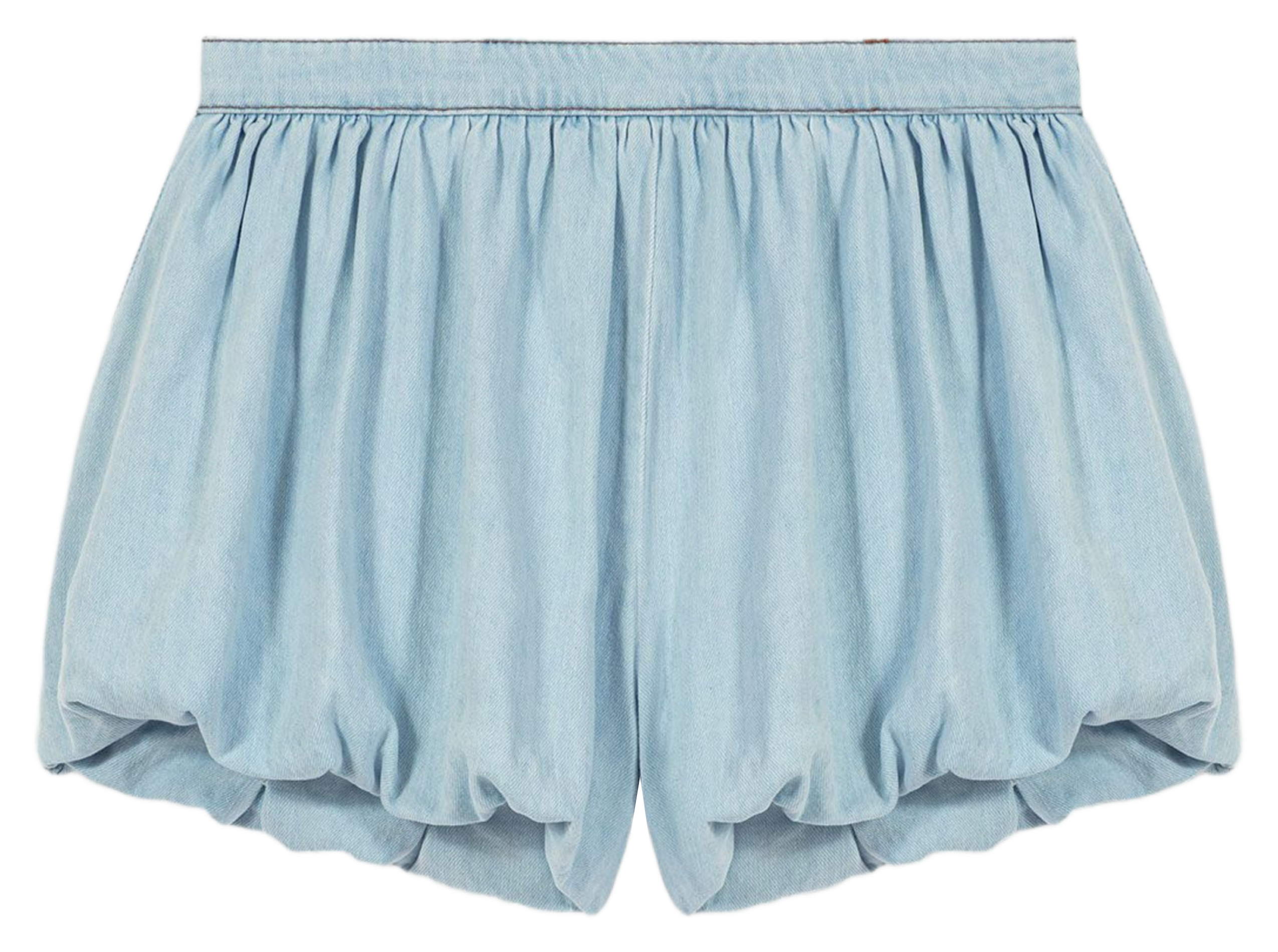 Short bouffant en coton MAJE Bleu