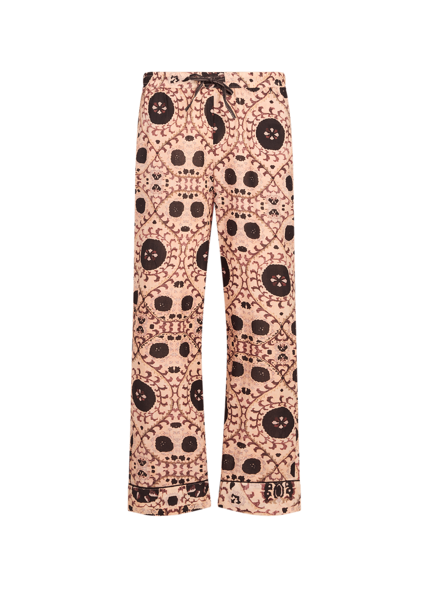 Pyjama imprimé Samarcande en coton CURIOSITY LAB Noir