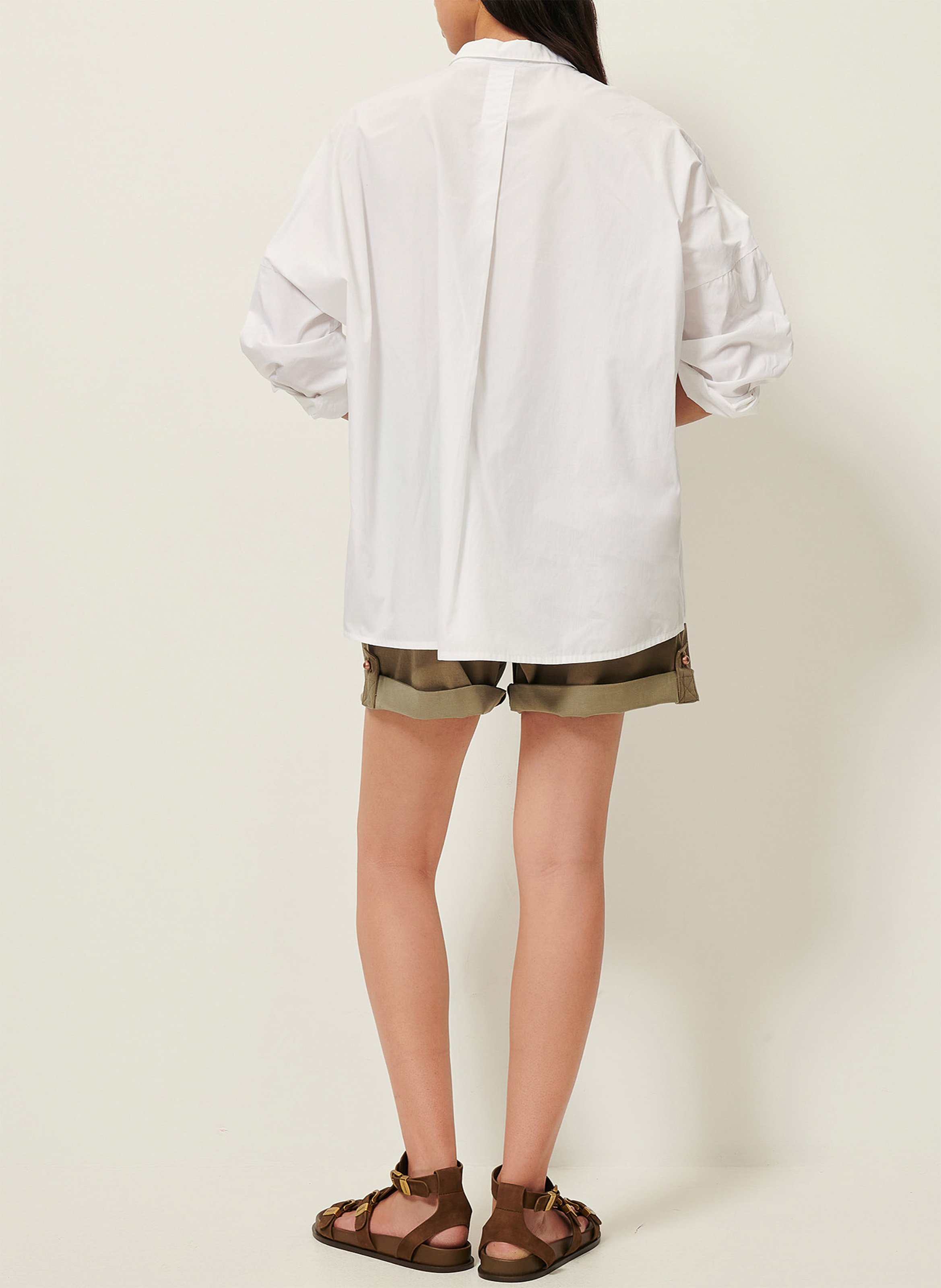 Short droit taille haute moonrise k SESSUN Kaki