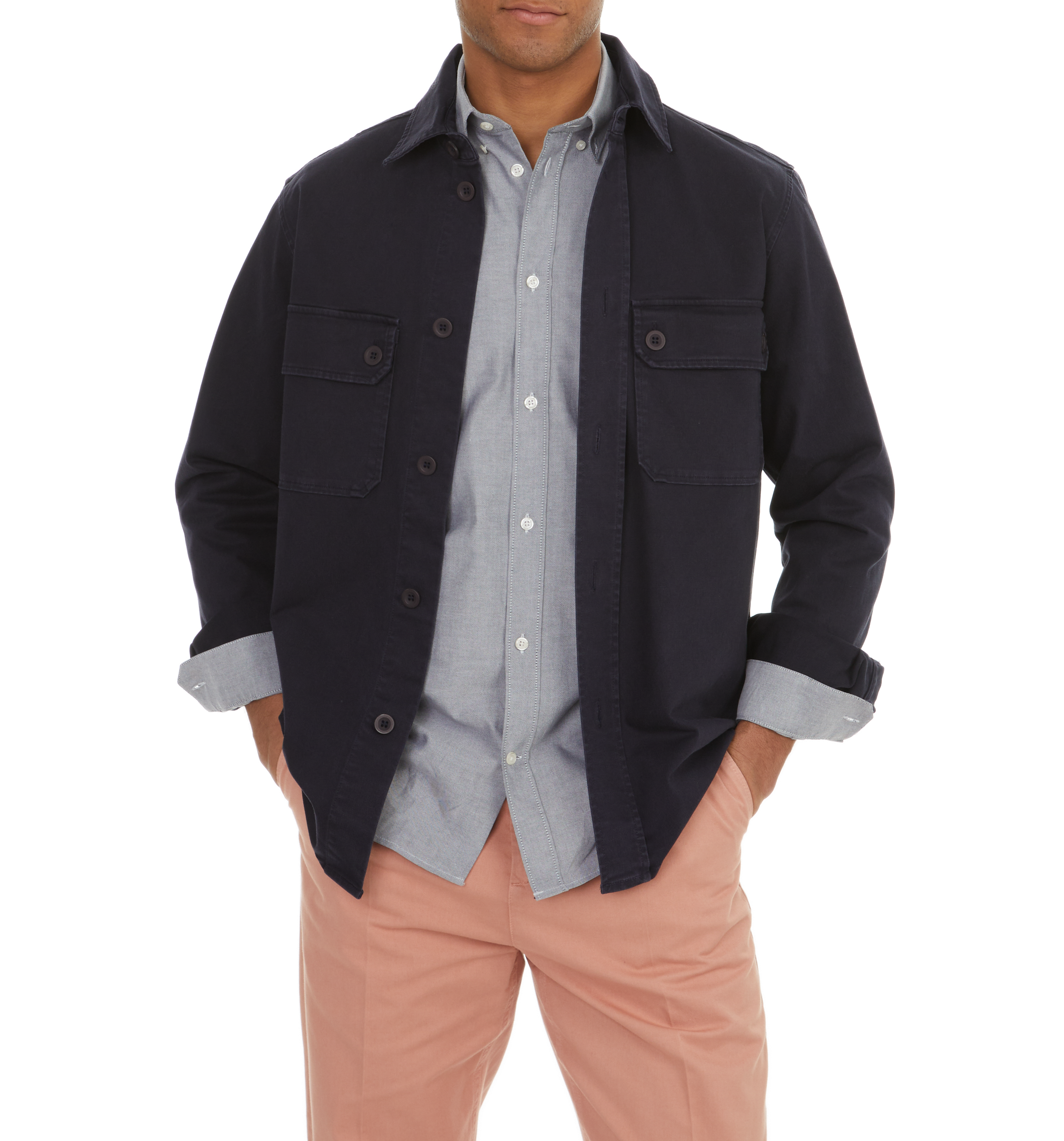 Long-sleeve cotton Shirt  SAISON 1865 Blue