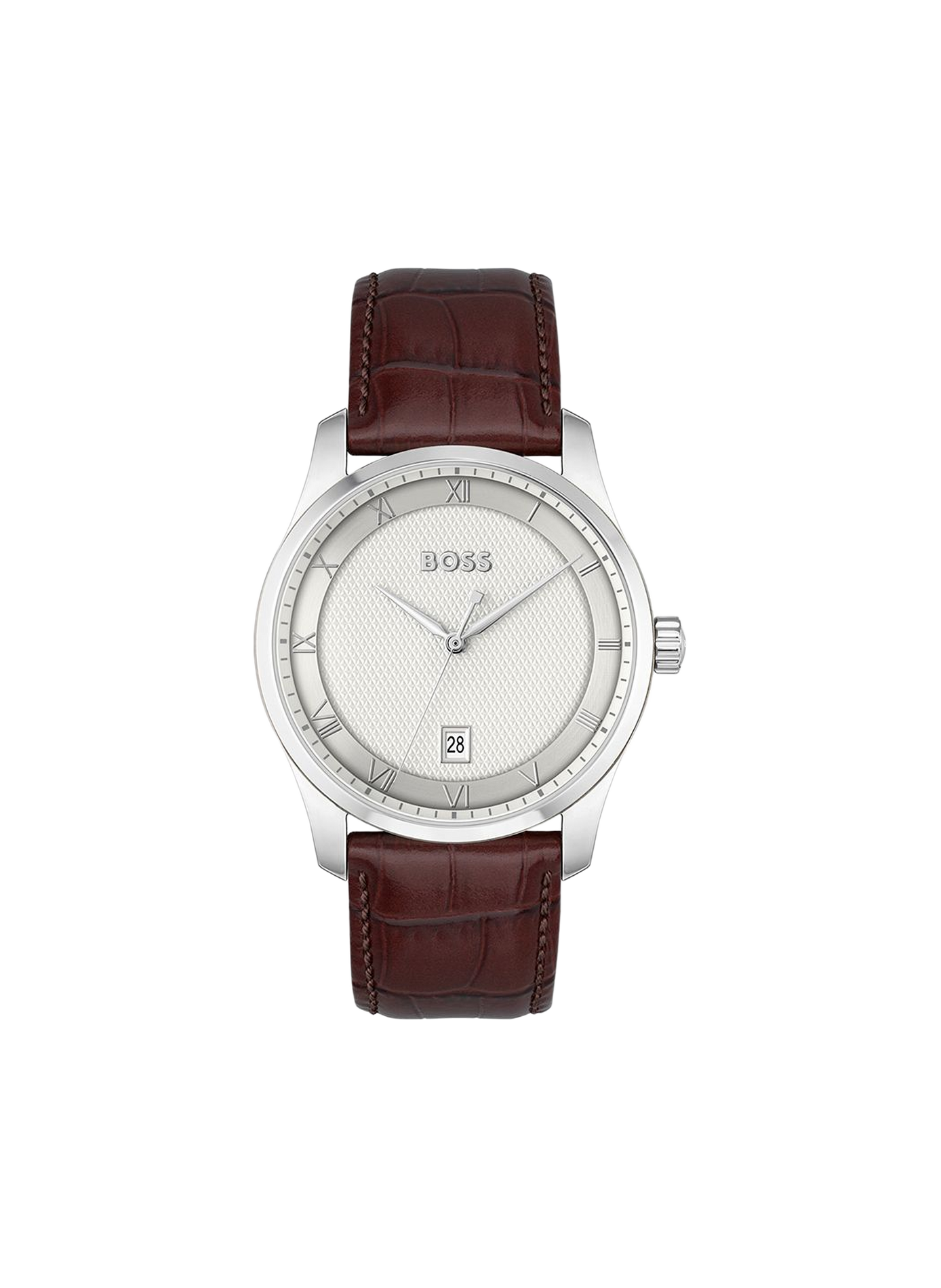 Montre quartz Principle en cuir BOSS MONTRES Blanc