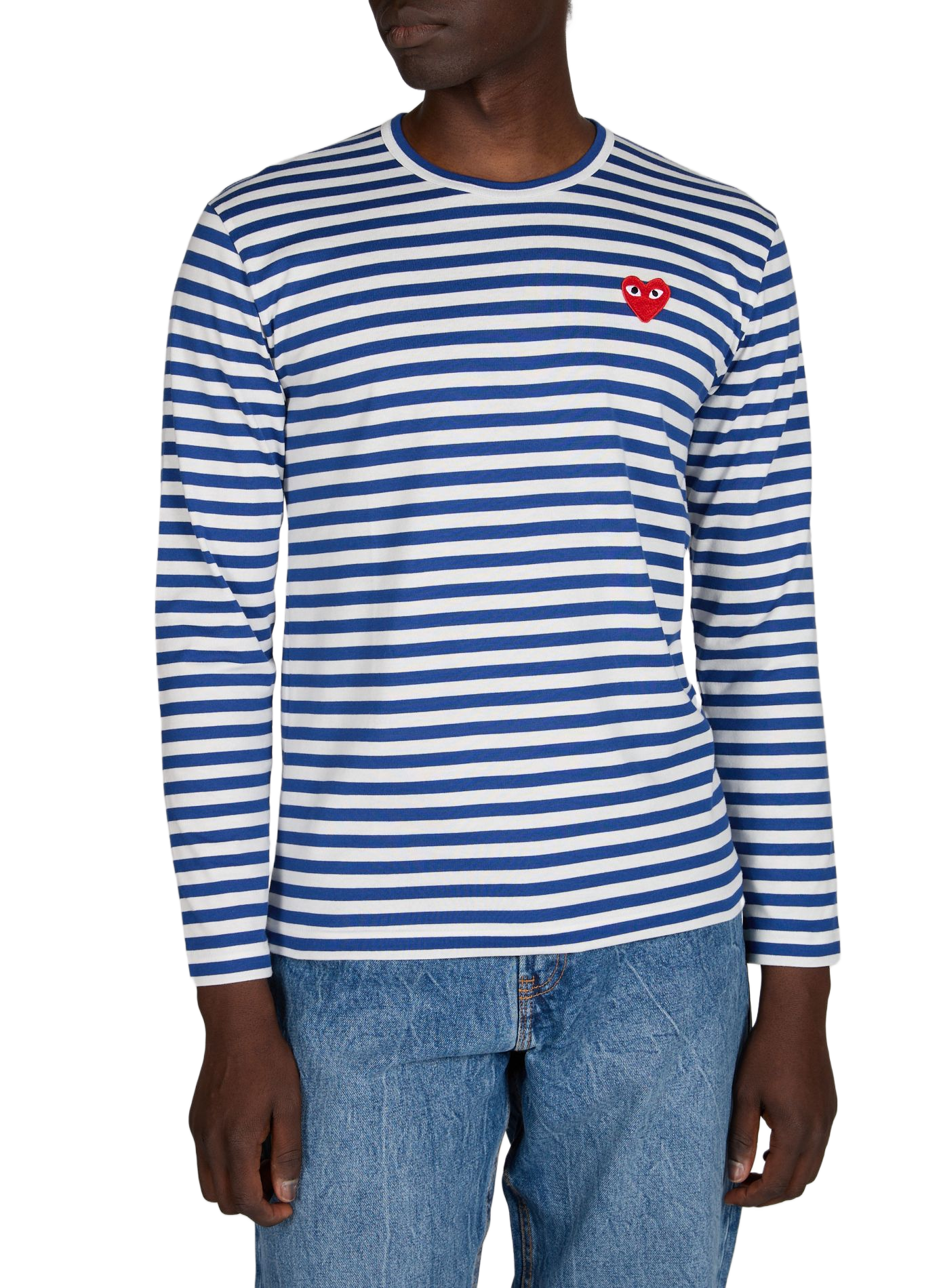 T-shirt à rayures en coton COMME DES GARCONS PLAY Multicolore