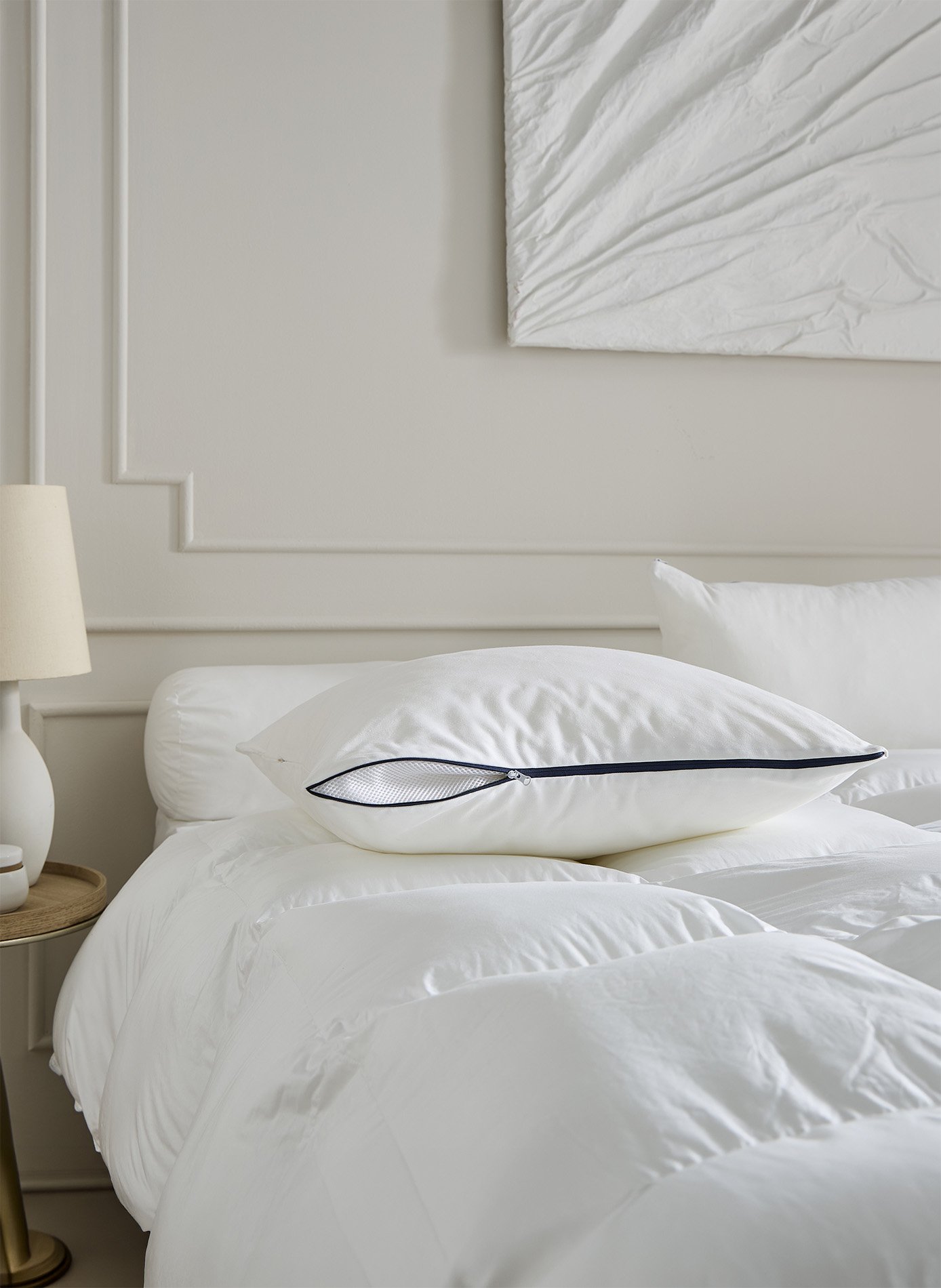 Oreiller hauteur réglable - sensation duvet - medium DROUAULT Blanc