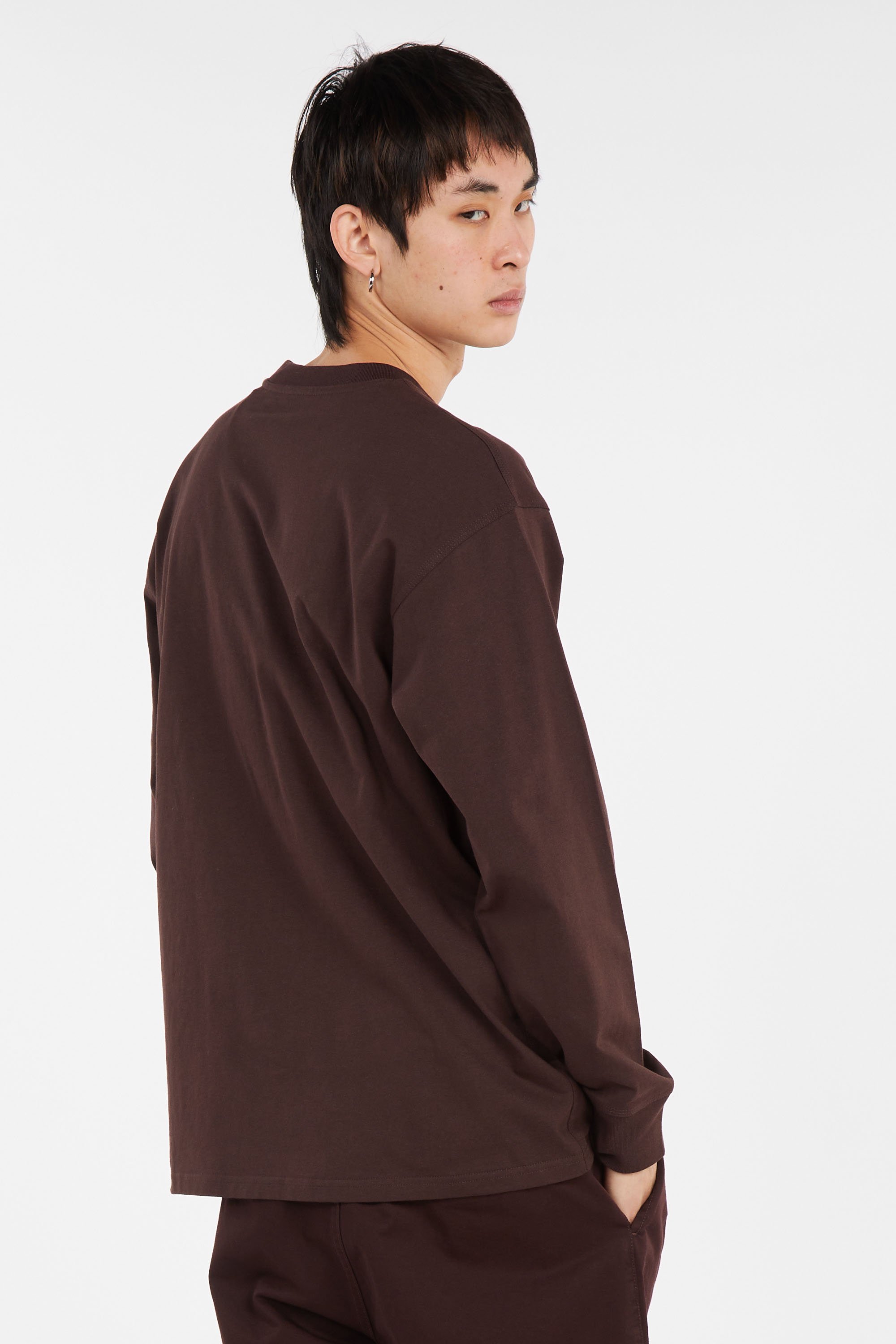 T-shirt l/s american script t-shirt CARHARTT WIP Marron