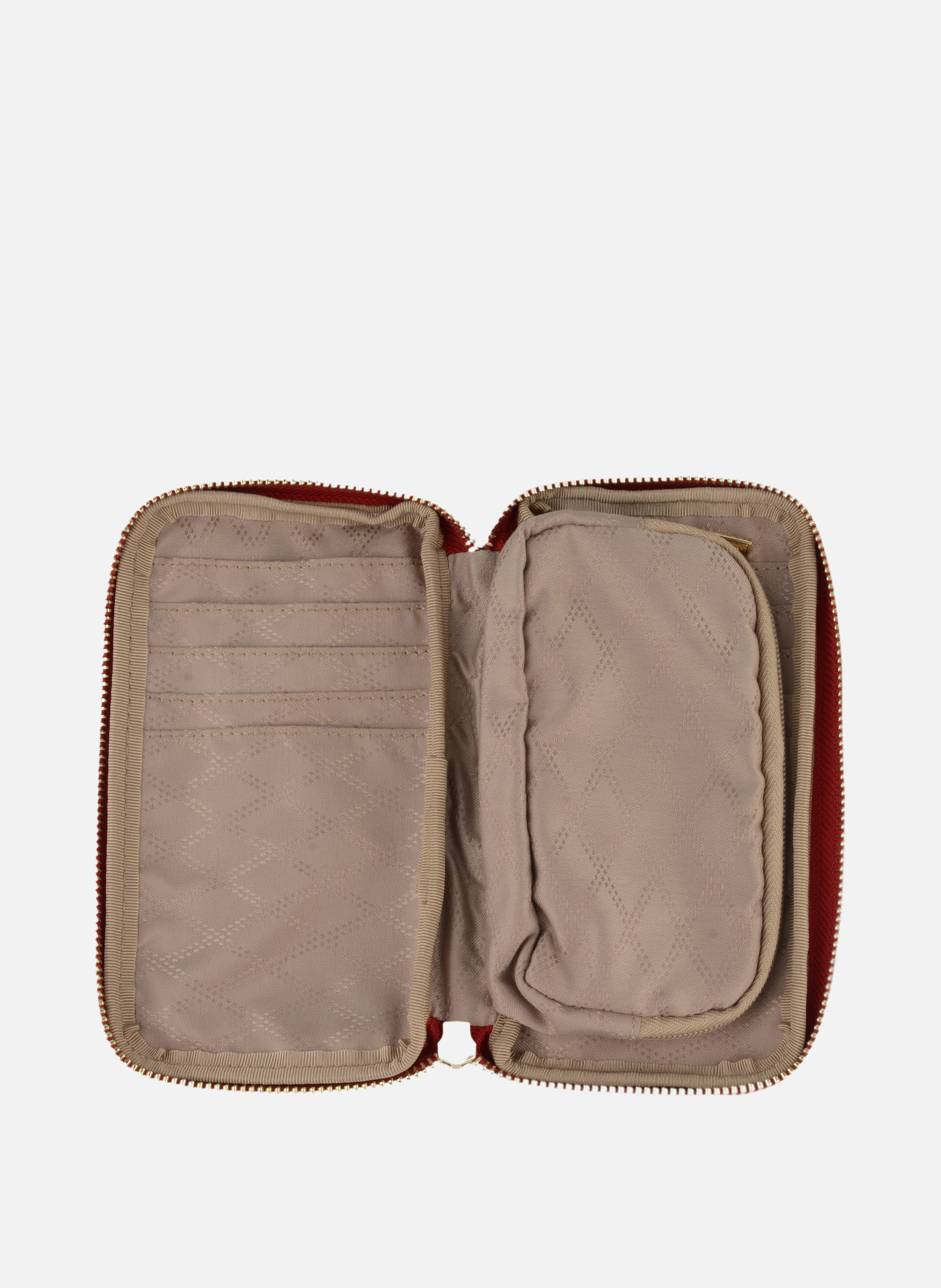 Club | etui téléphone portable en cuir de veau grainé | Rouge POURCHET Femme