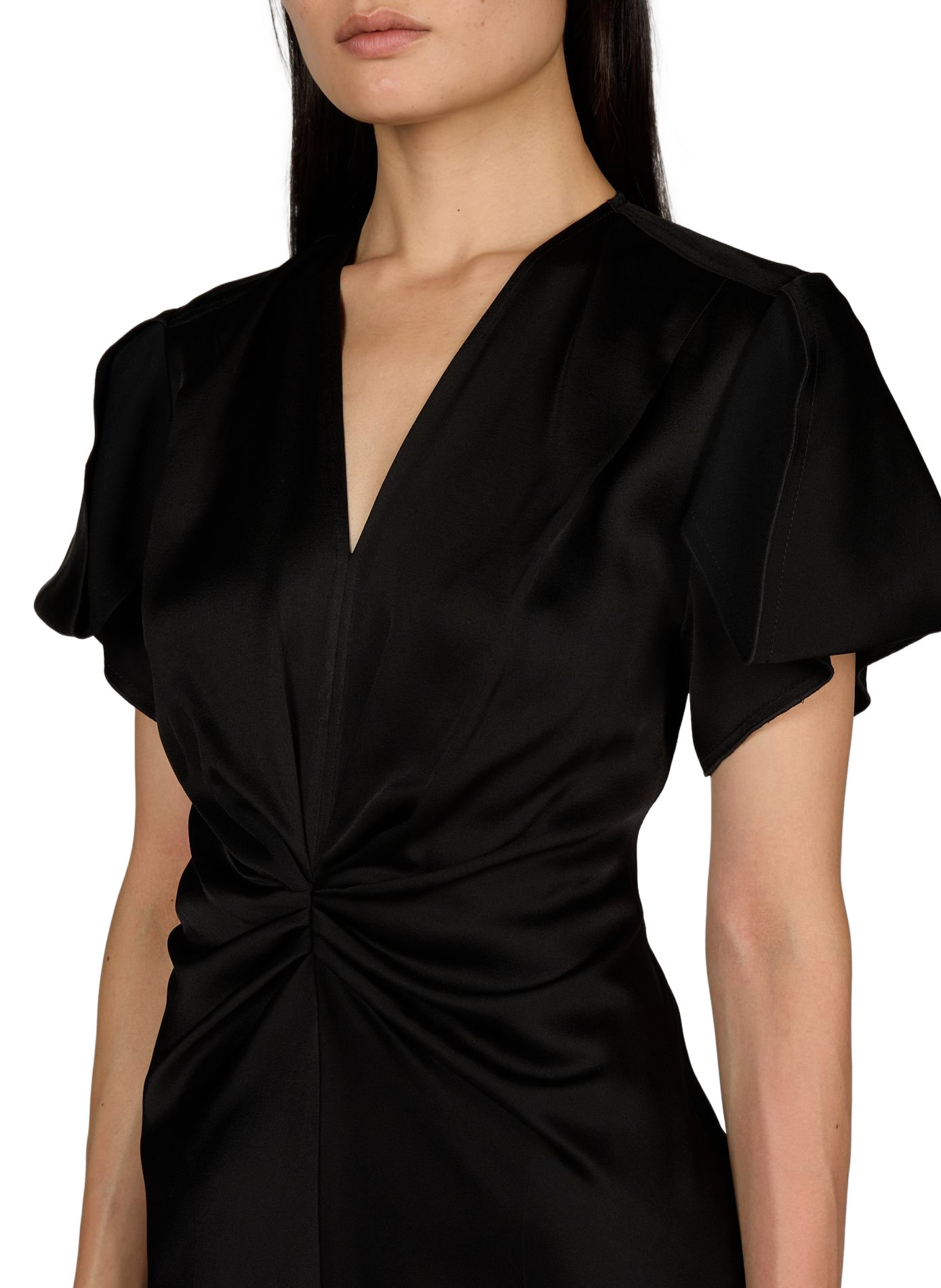 Midi fluid Eve dress VICTORIA BECKHAM Black